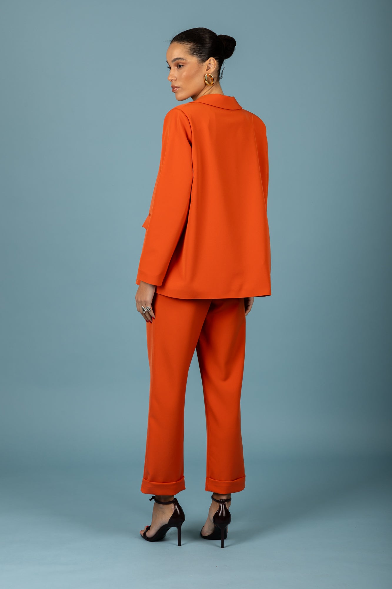 Connie Oversized Blazer (Burnt Orange)