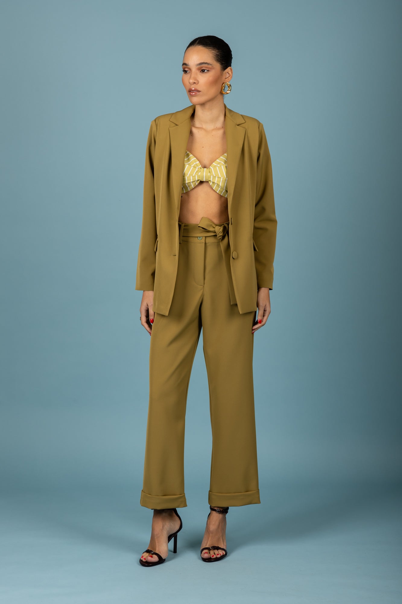 Connie Oversized Blazer (Olive)