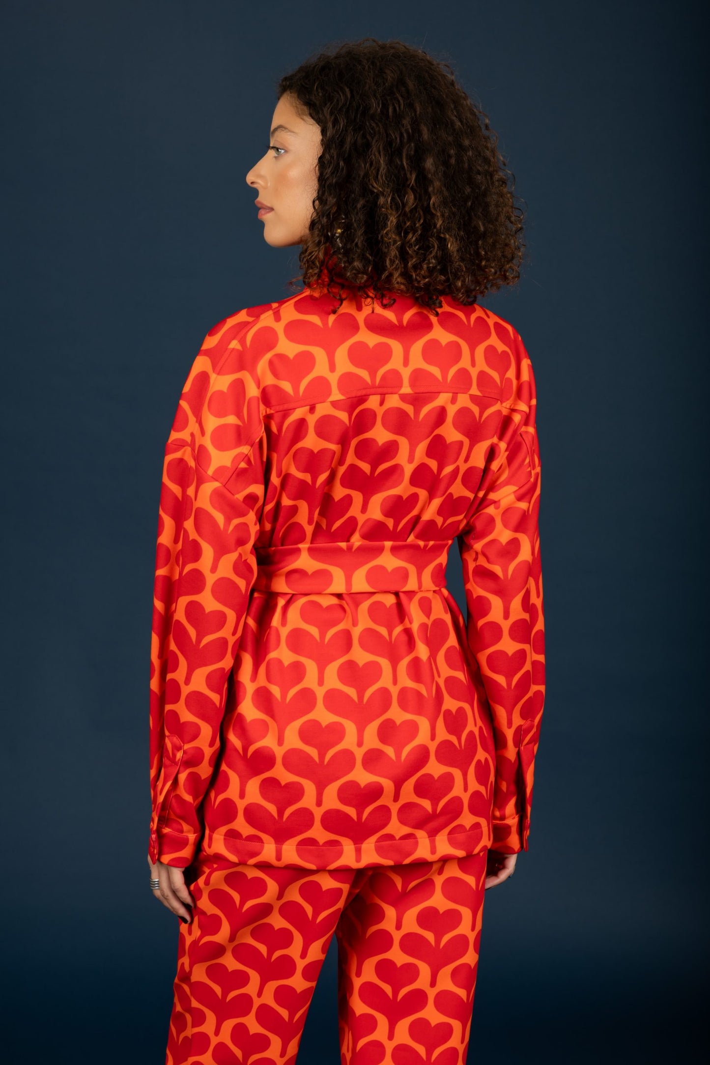 Agatha Oversized Shirt (Red)