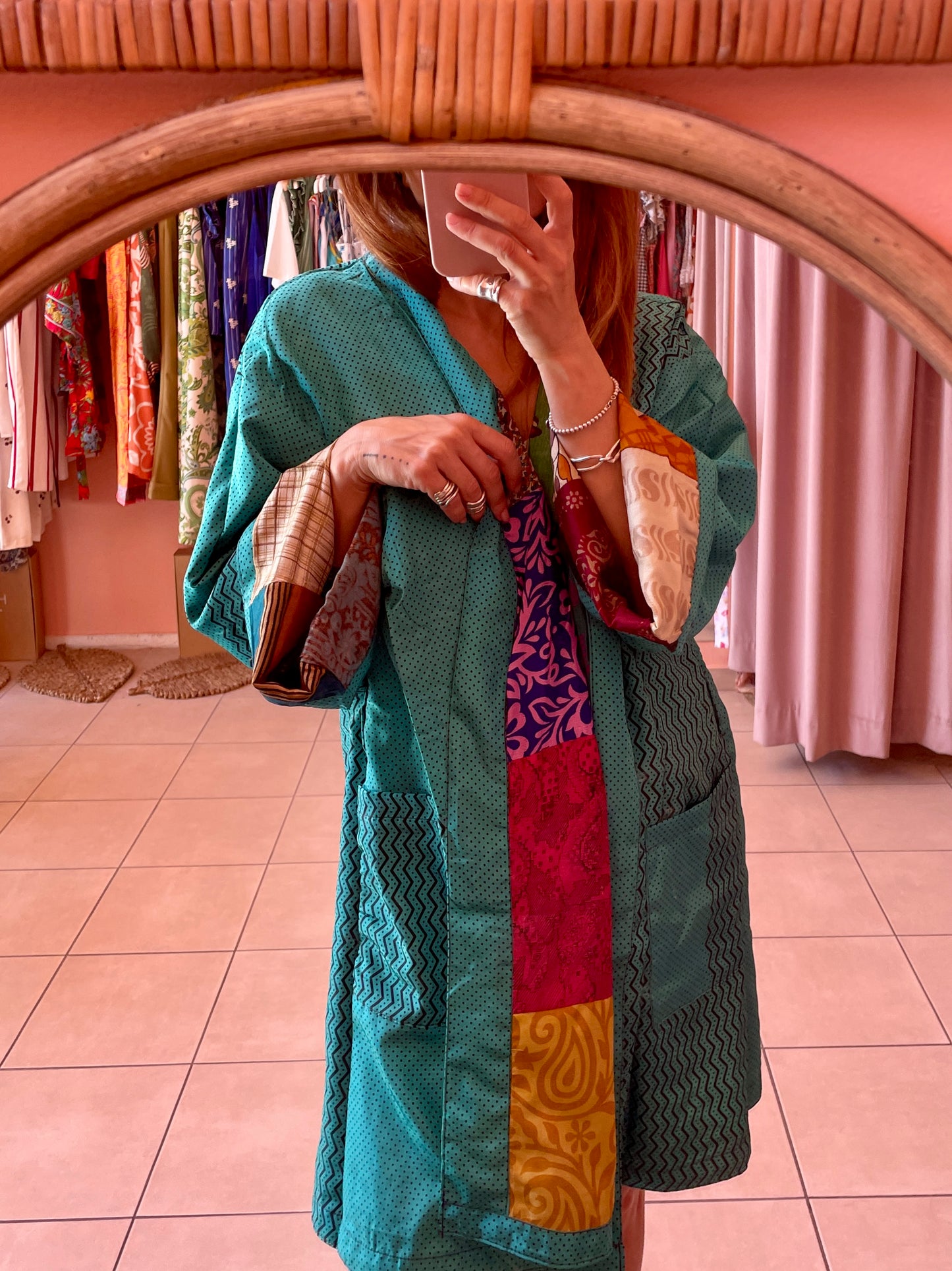 Short Double-Faced Kimono (Patchwork)