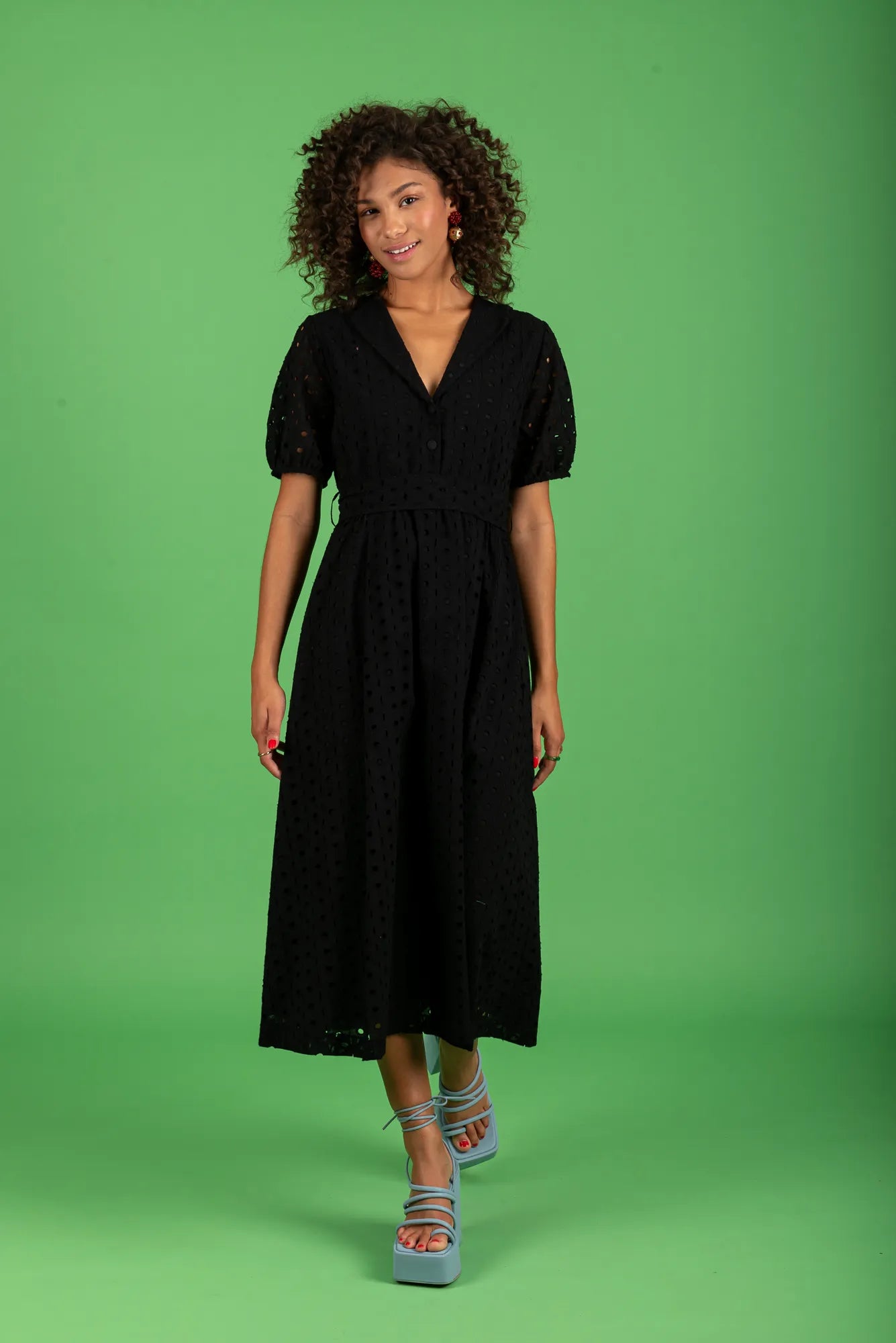 Margarita Midi Dress (black)