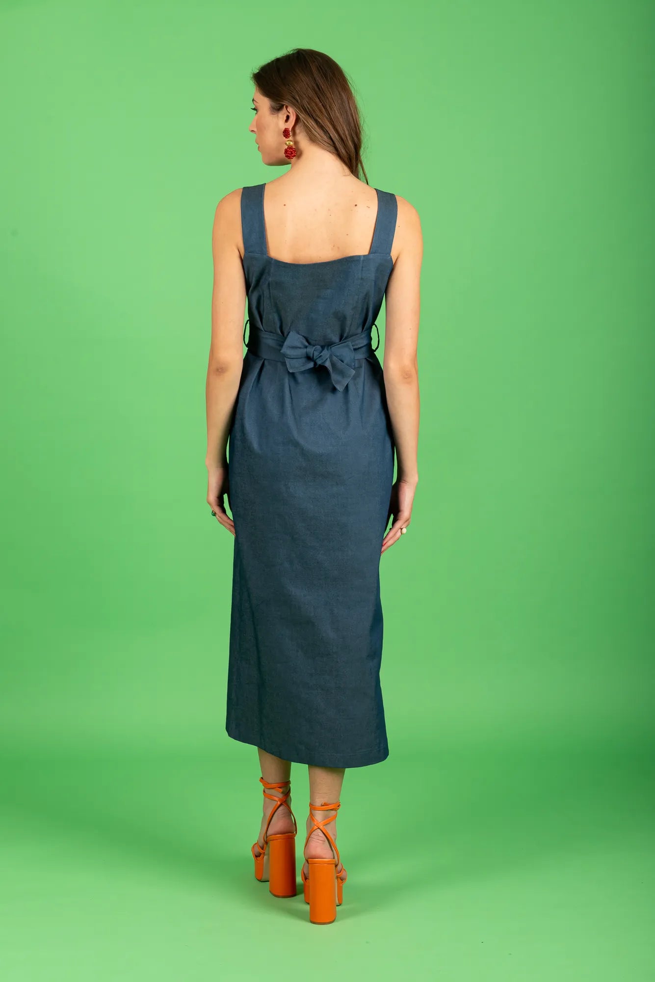 Stephanie Midi Dress (indigo)