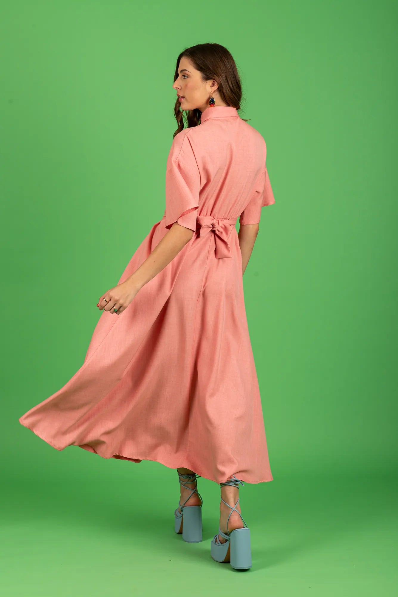 Corinna Midi Dress (pink)