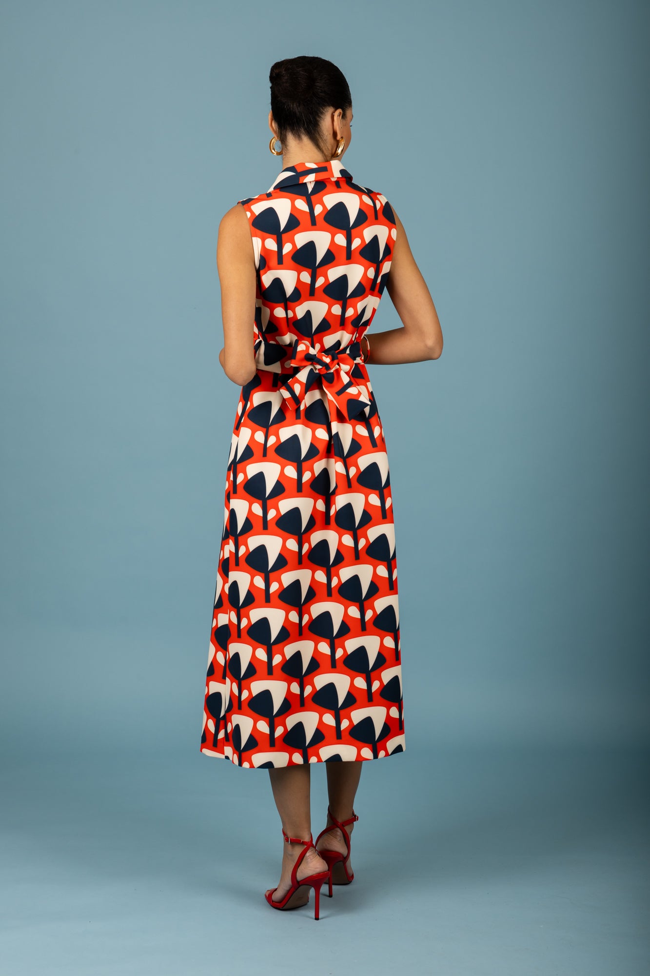 Bianca Midi Dress (Red)