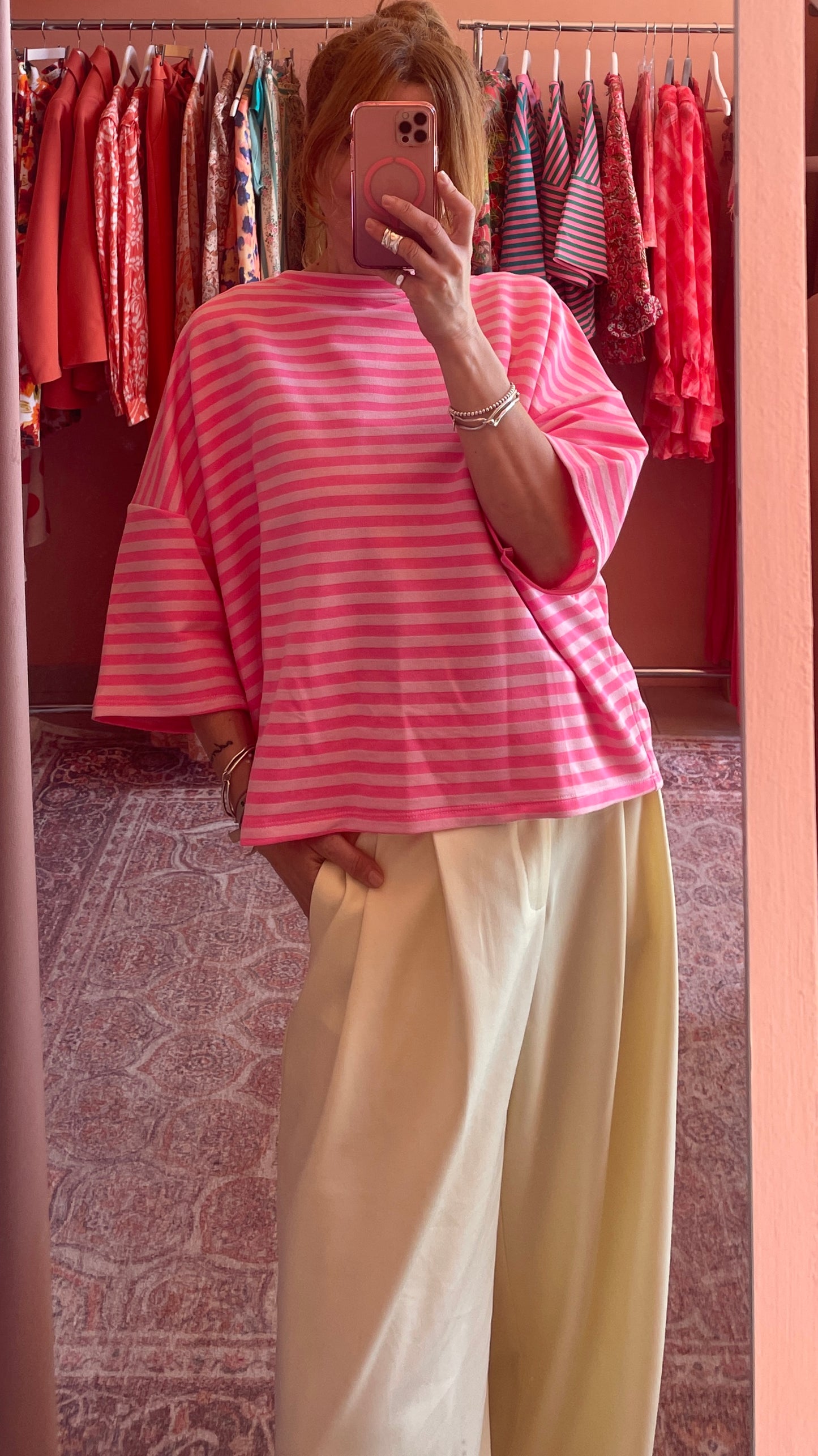 Boxy Cotton T-Shirt (candy juice)
