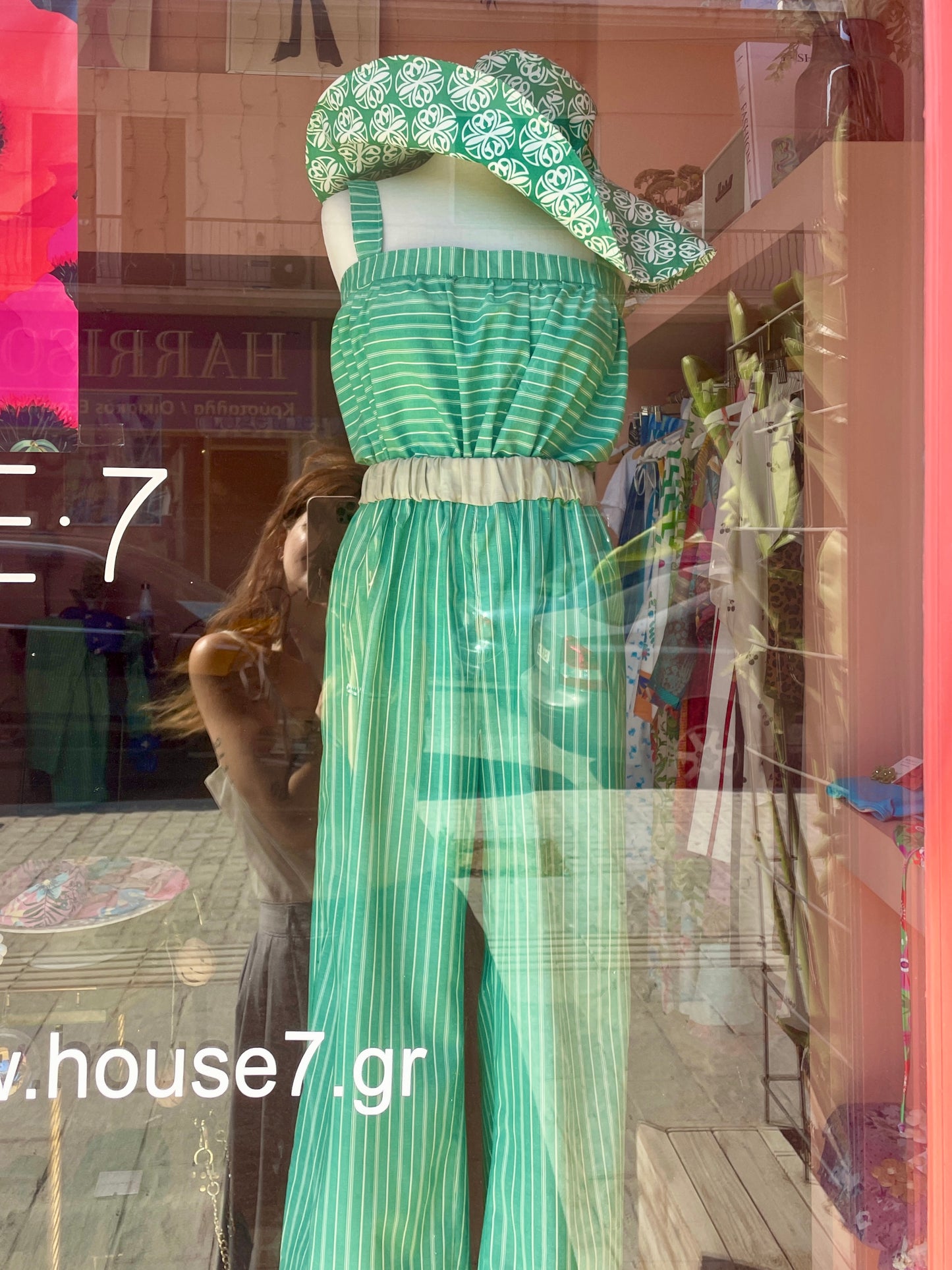 Cotton Wide Pants (Green)