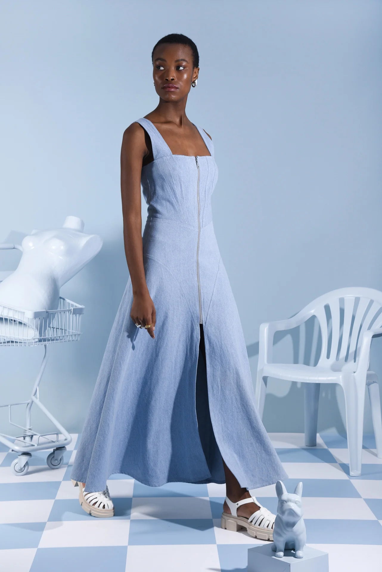 Britney Denim Dress HOUSE 7 Britney Denim Dress HOUSE 7
