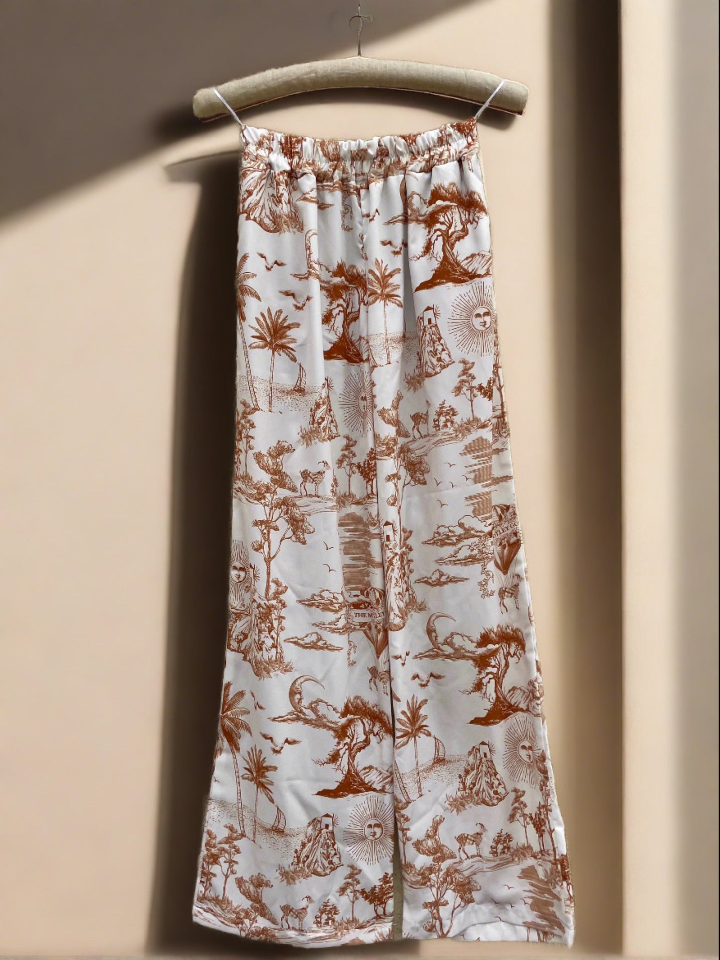 Printed Wide Pants (rust)