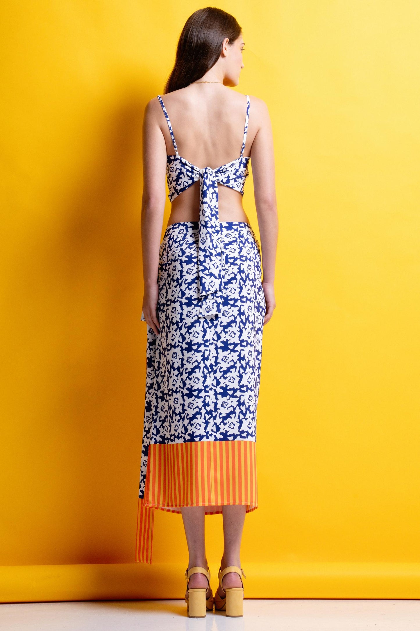 Lupa Crop Top (Blue/White)