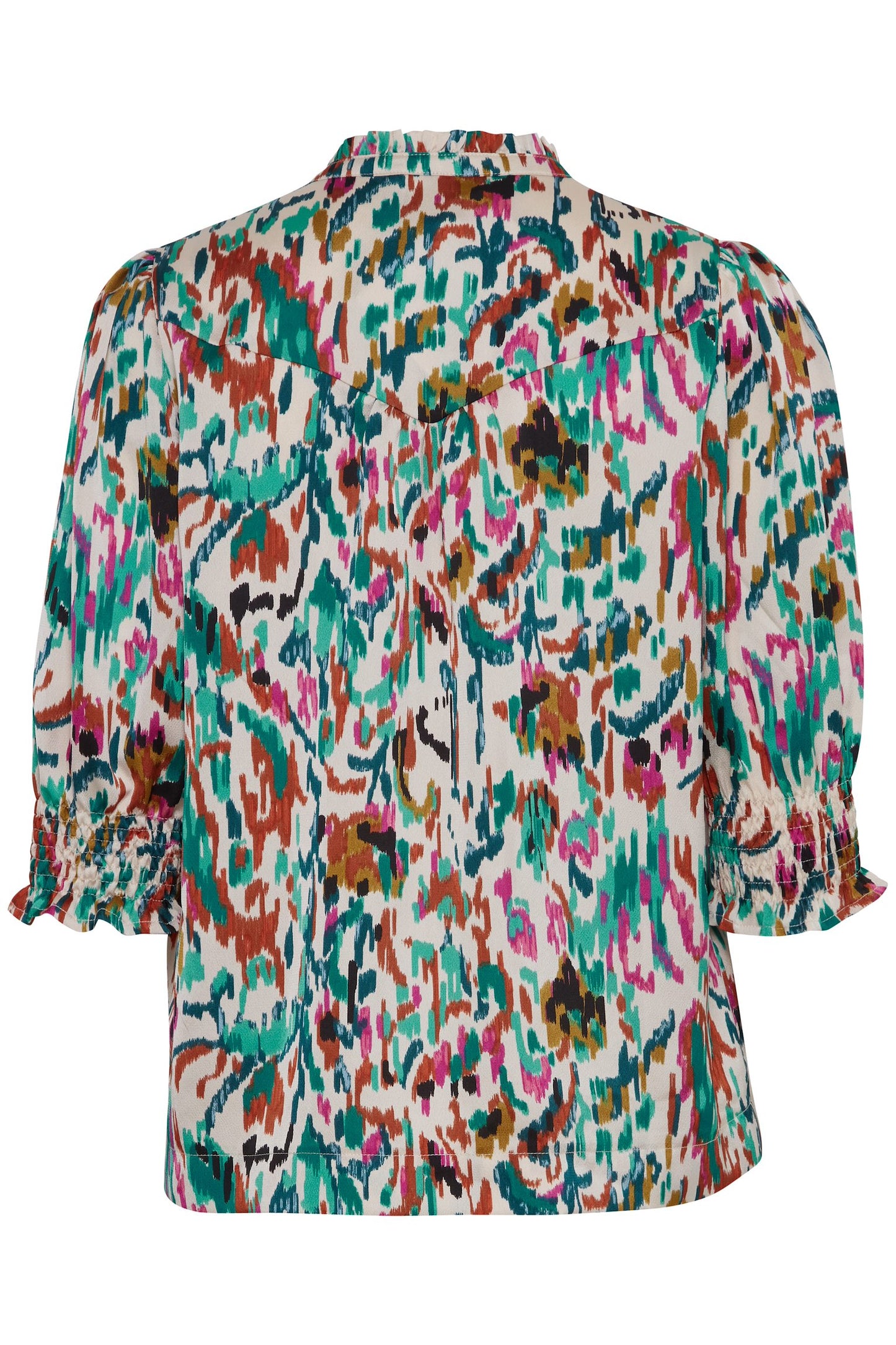 Korina Printed Blouse (sandshell)