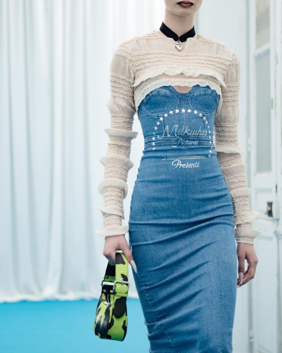 Denim Midi Dress (blue)