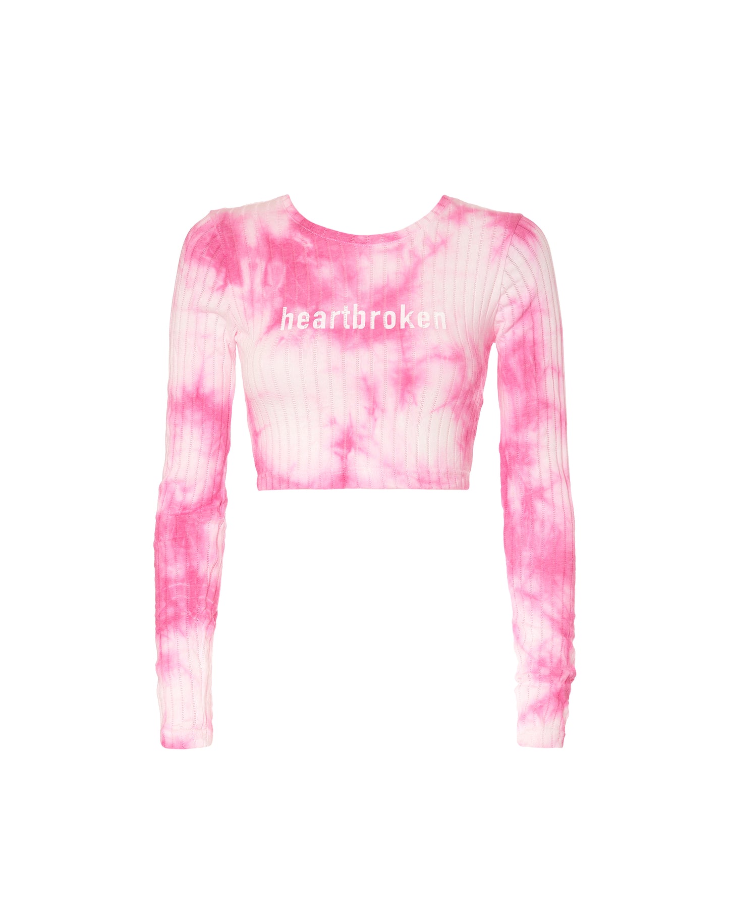 Tie Dye Cropped Top (pink)