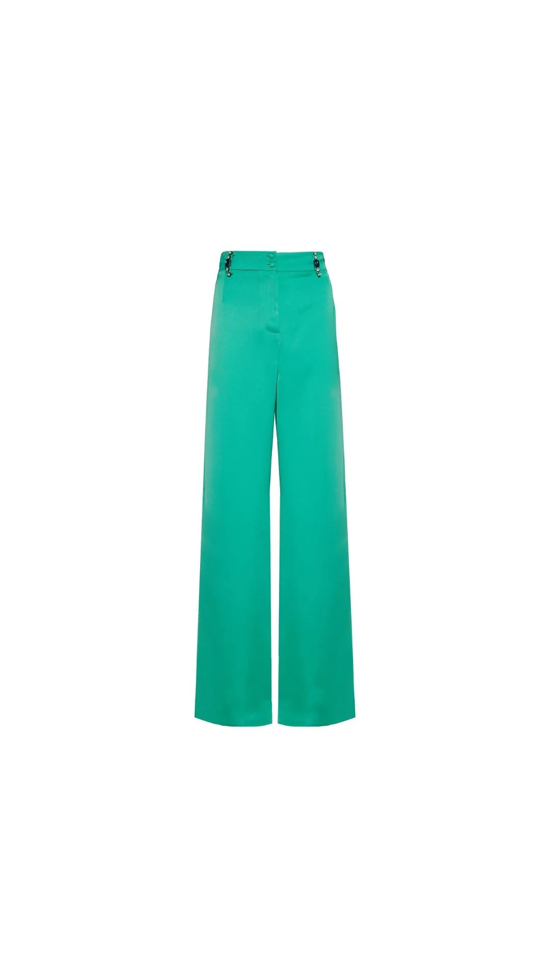 Freesia Silk Pants (green)