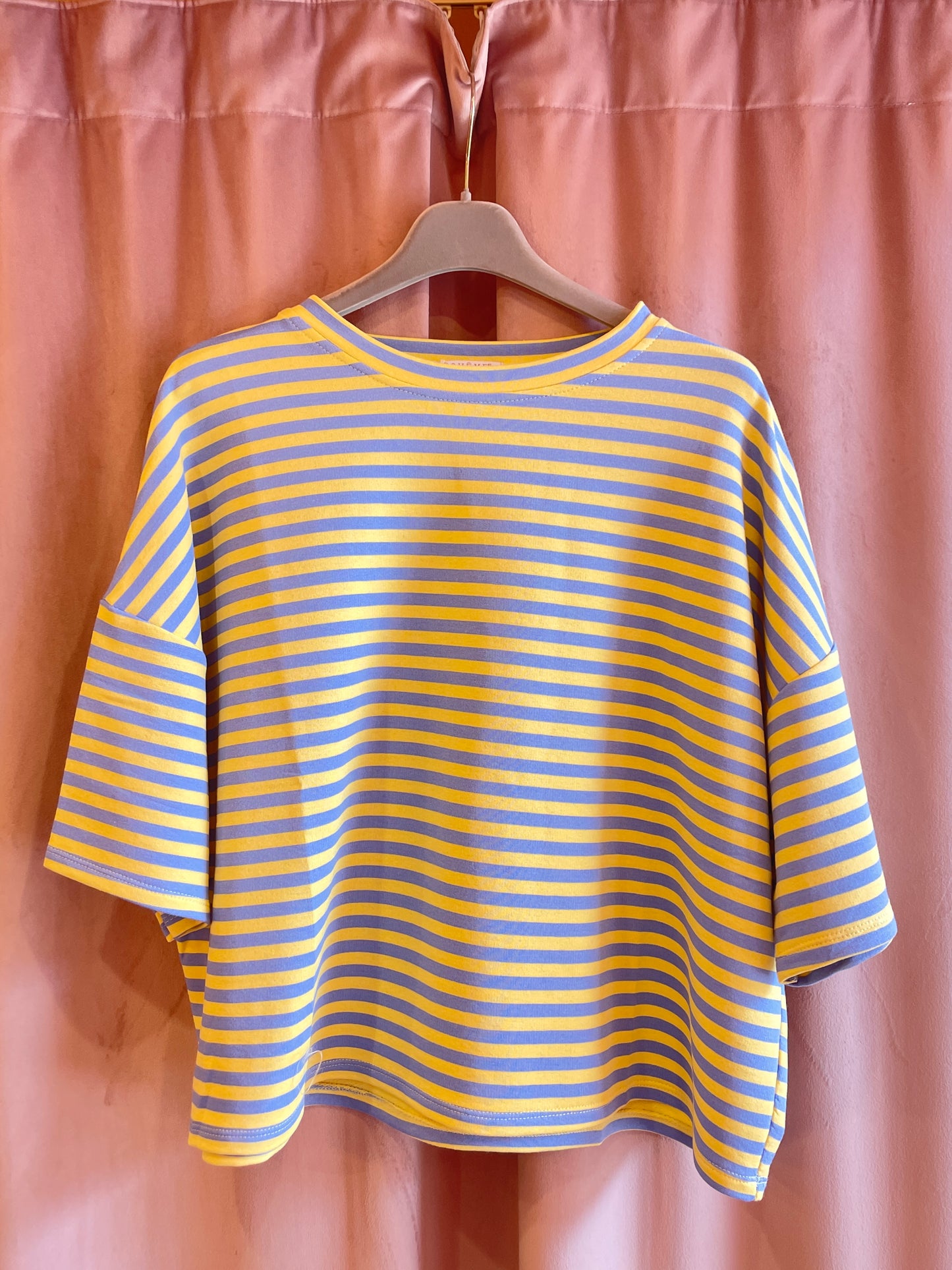 Boxy Cotton T-Shirt (sunny beach)