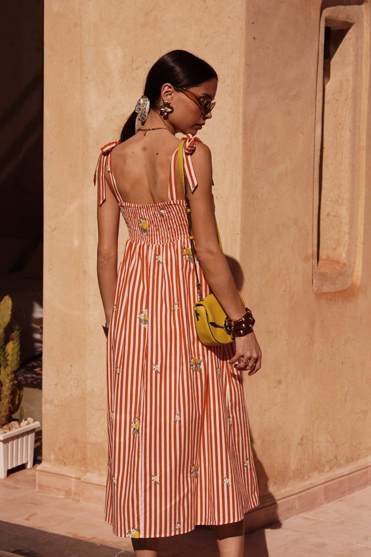 Riviera Midi Dress (red)