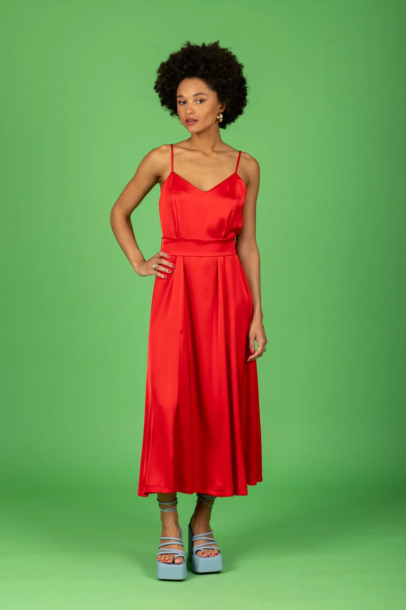 Sandy Dress (intense red)