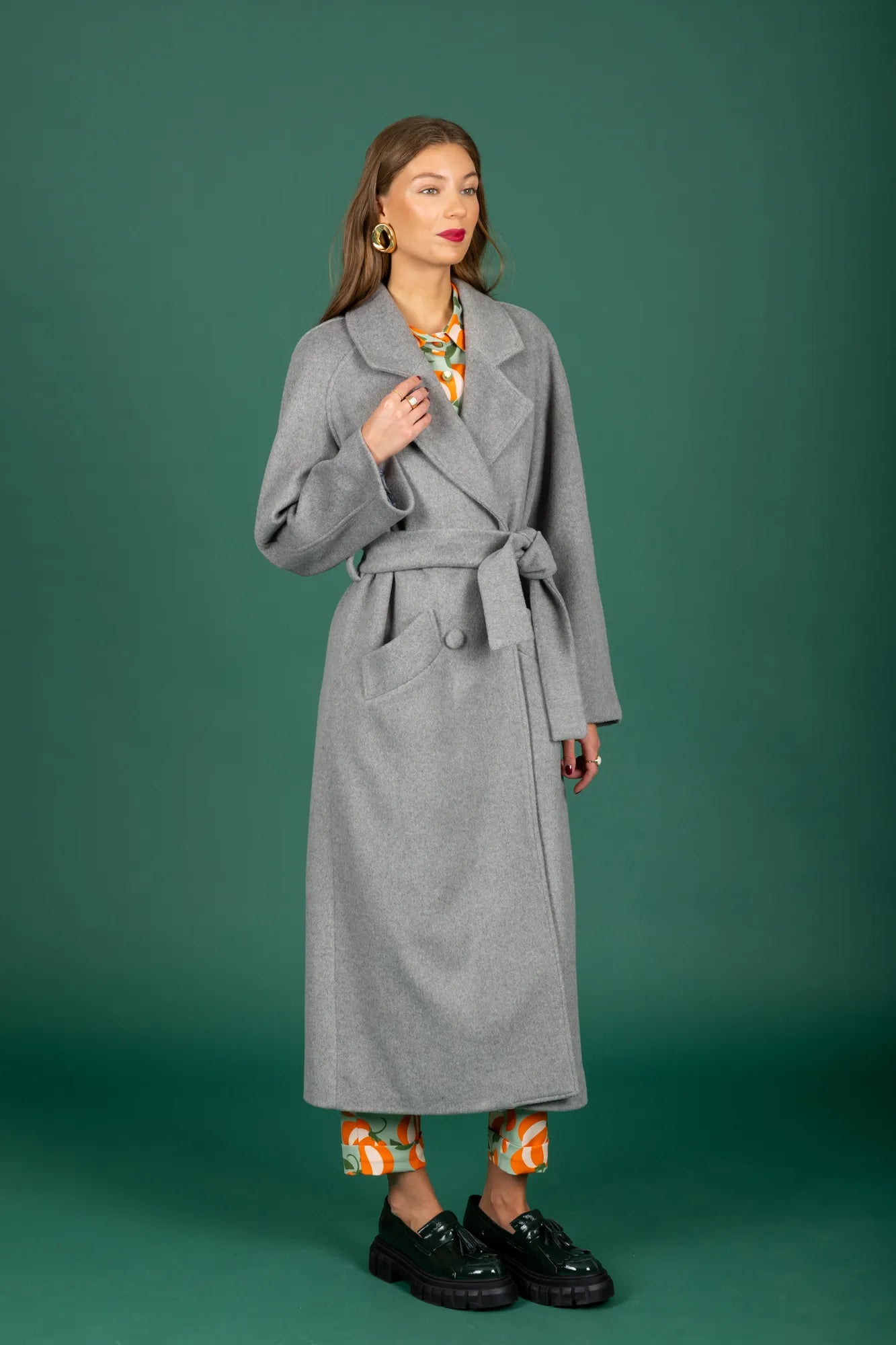 Matthew Long Coat (Grey)