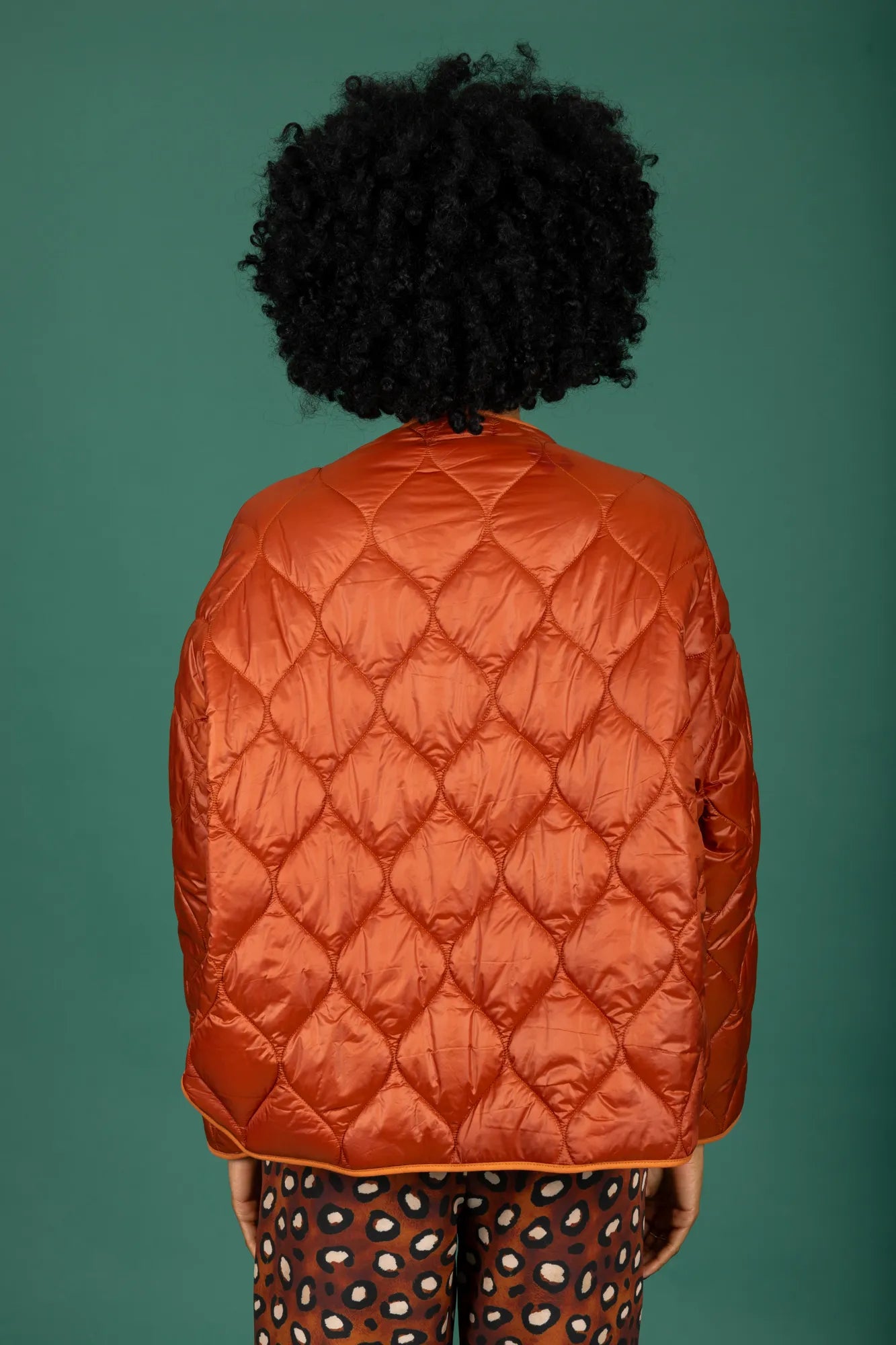 Puffer Short Jacket (Rust)