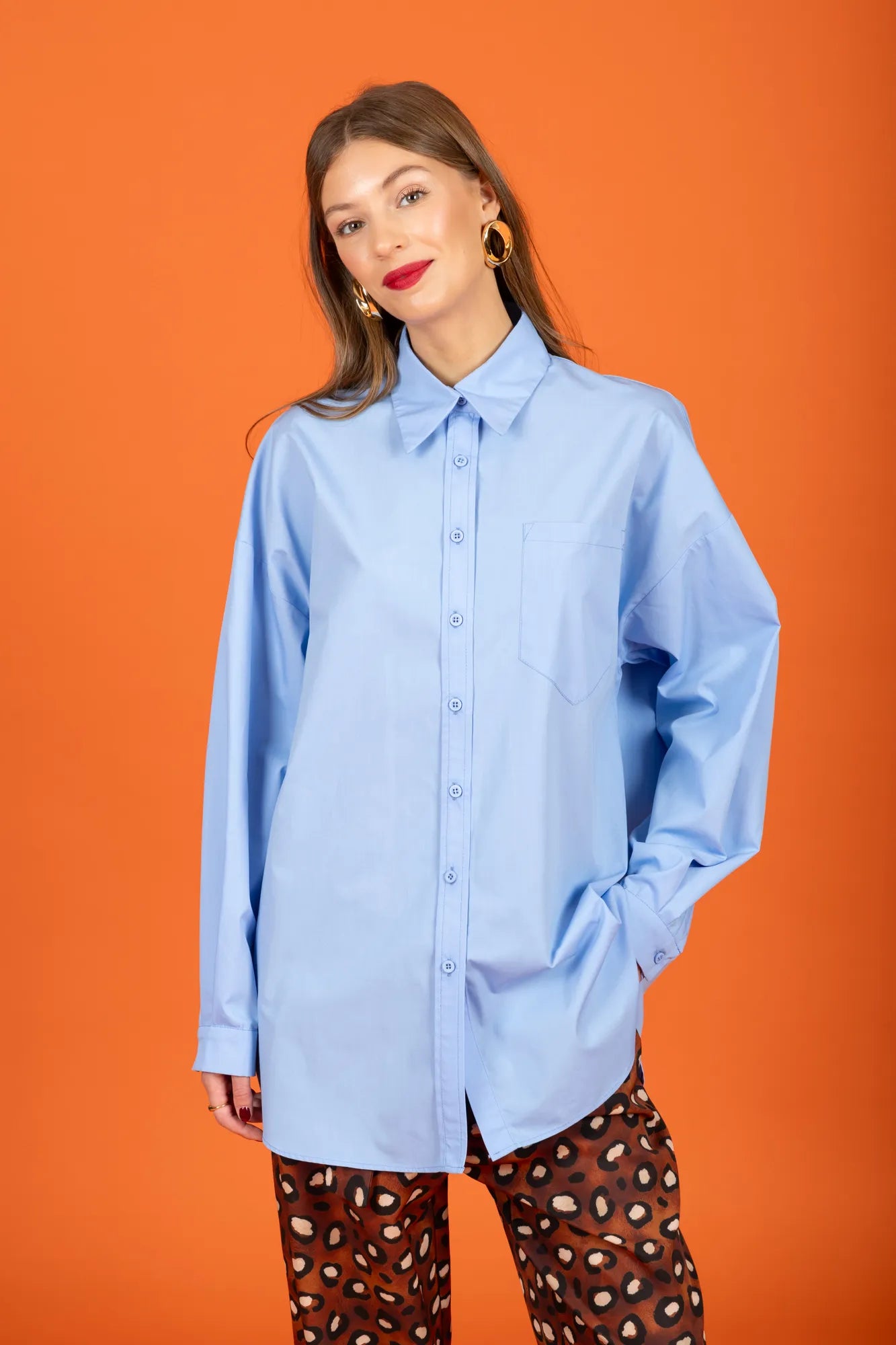 Wade Oversize Shirt (Ciel)