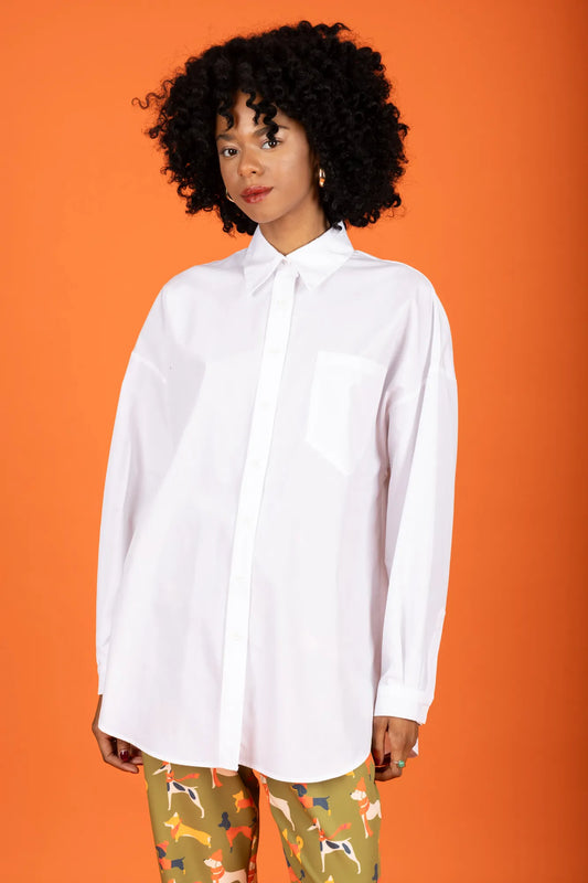 Wade Oversize Shirt (White)