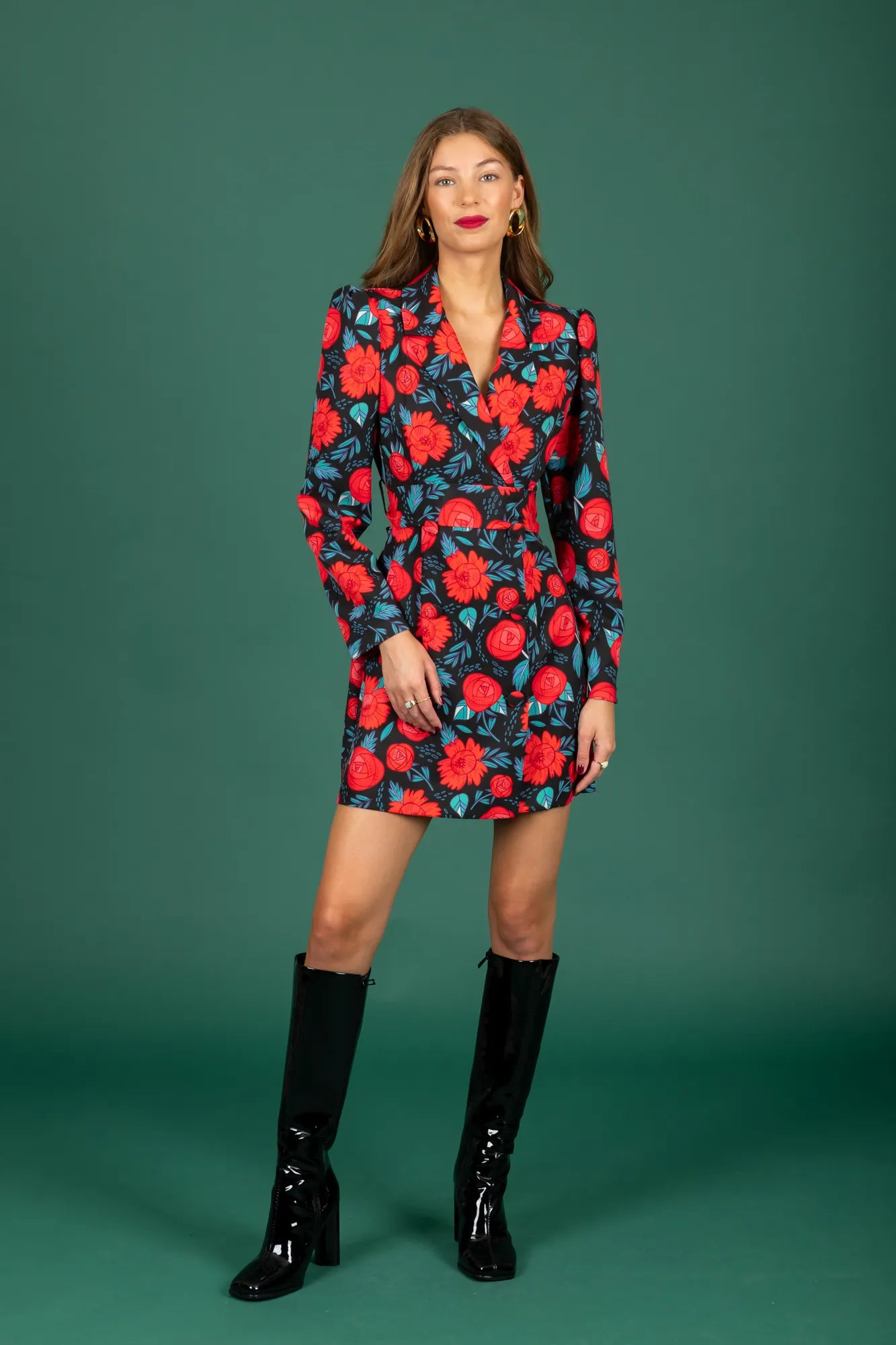 Rose Blazer-Dress (Black)