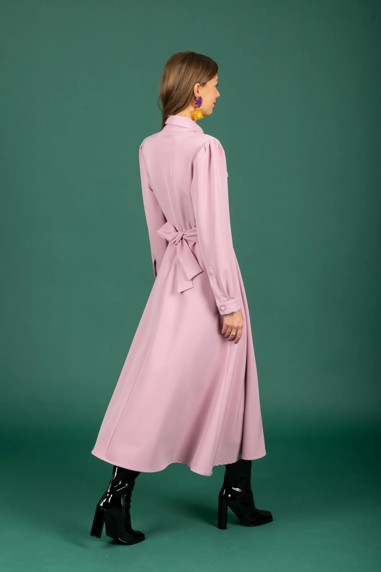 Jonathan Midi Dress (Pink)