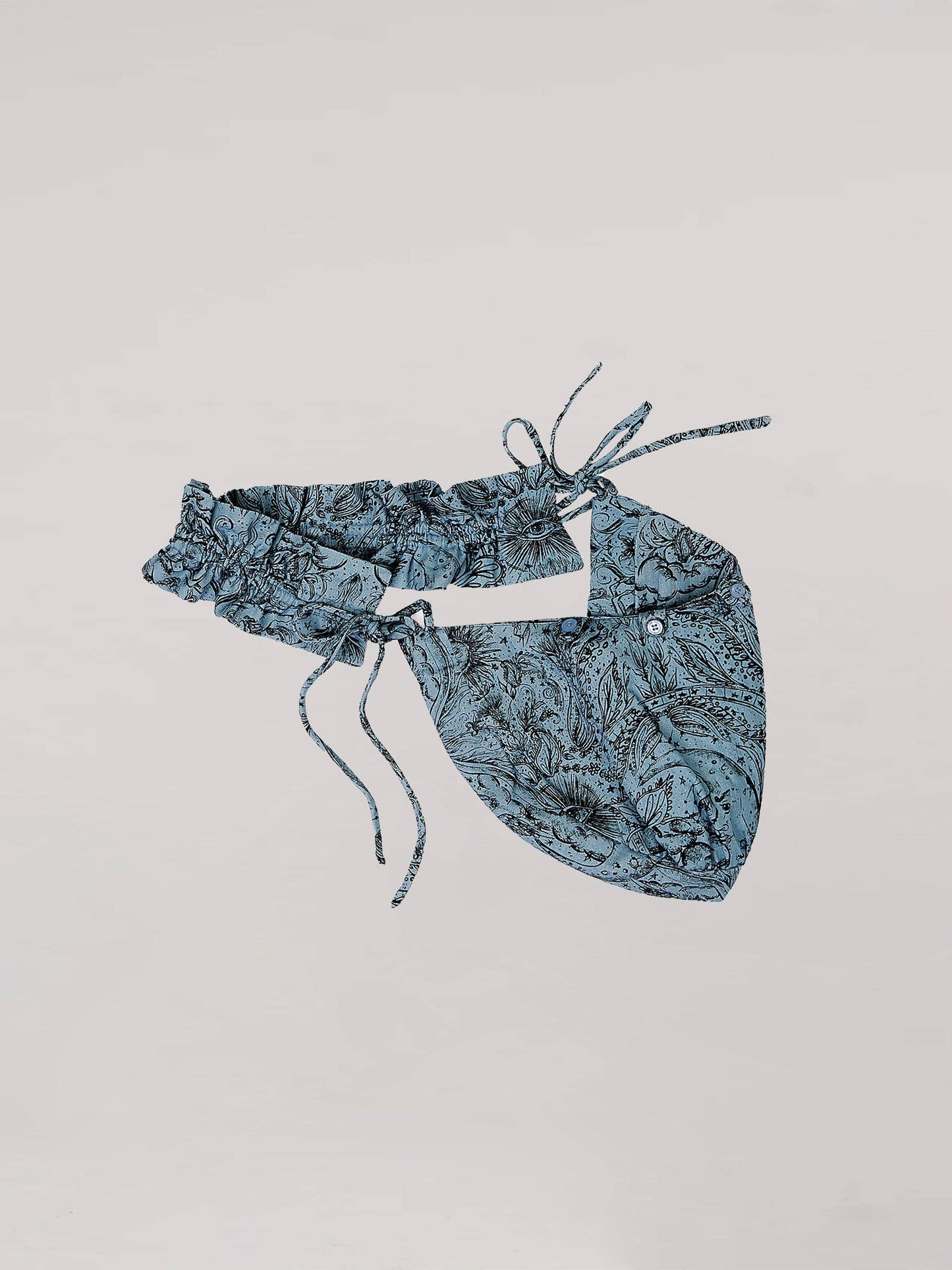 Blue Peony Shoulder Bag