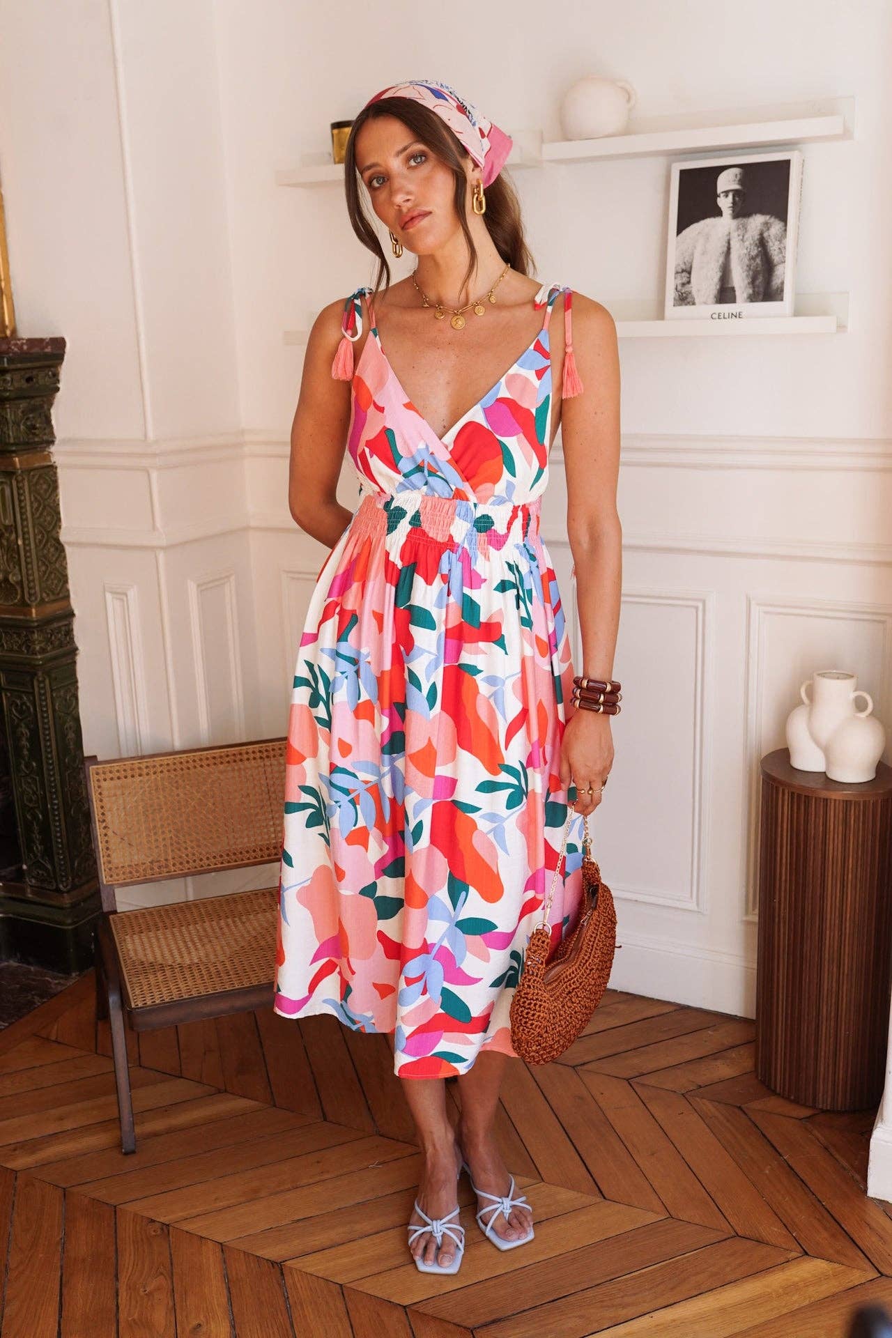 Saria Dress (multi flowers)