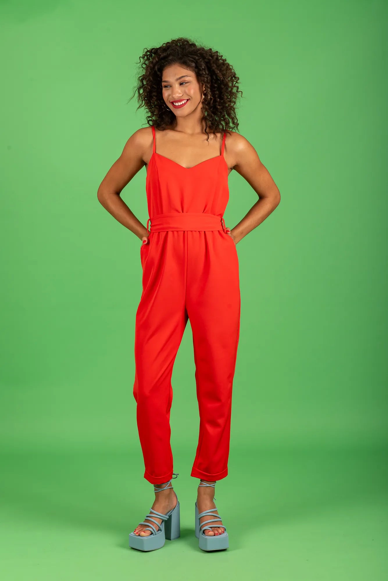 Irene Jumpsuit (red)