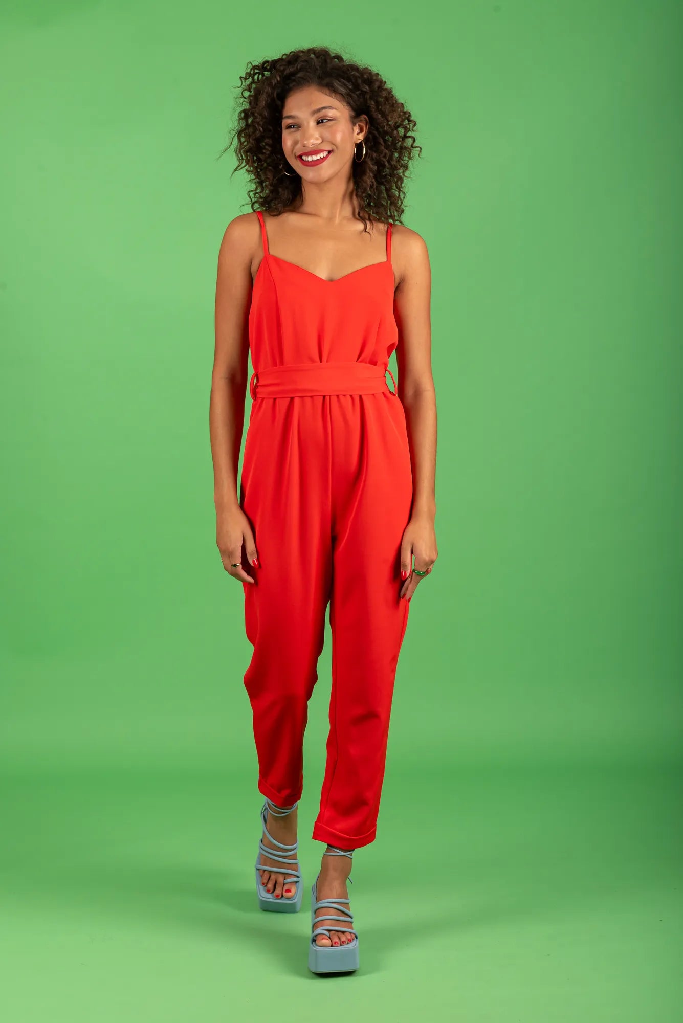 Irene Jumpsuit (red)