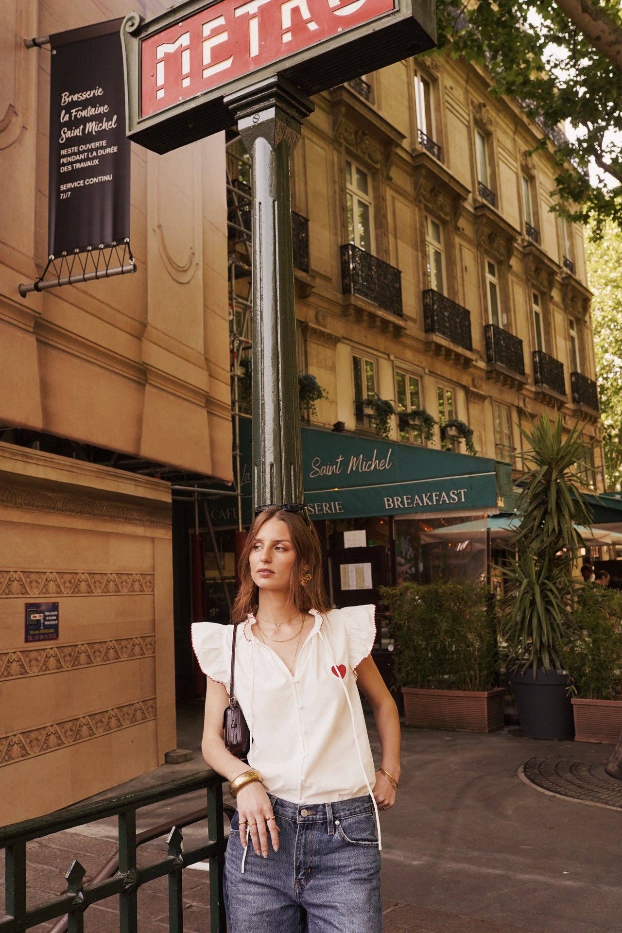 Coeur Cotton Blouse (white)
