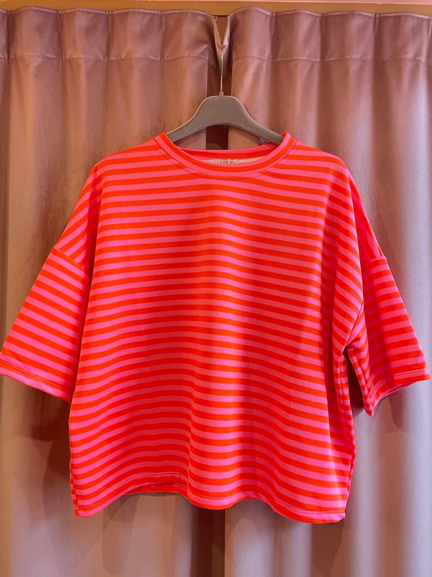 Boxy Cotton T-Shirt (neon glow)