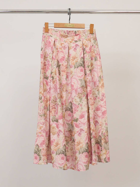 Tivoli Gardens Midi Skirt (pink)
