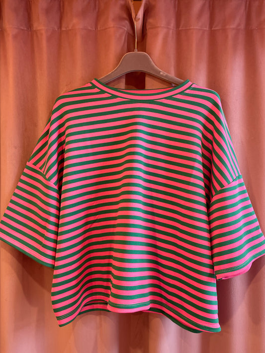 Boxy Cotton T-Shirt (garden fusion)