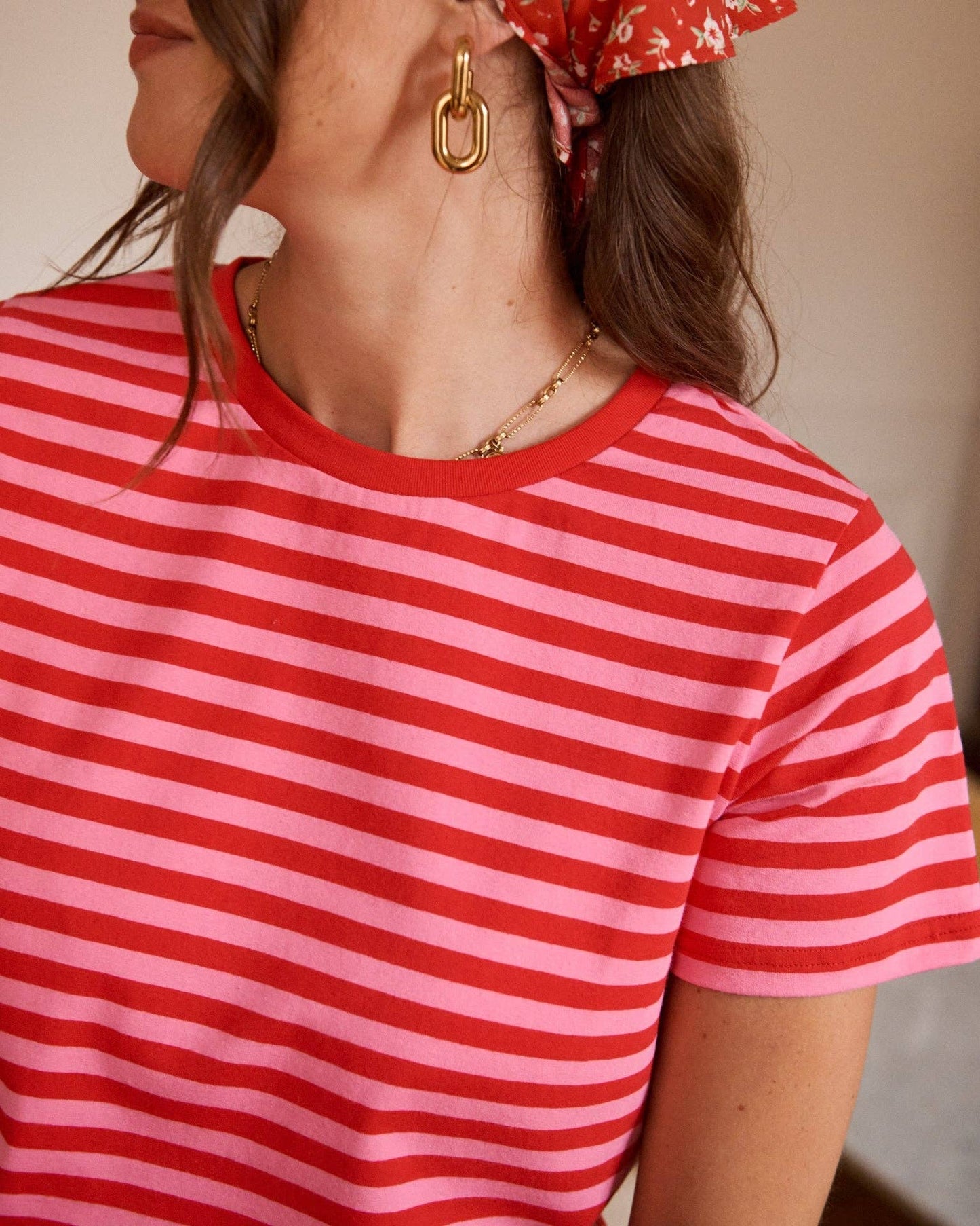 Popsicle T-Shirt (pink/red stripes)