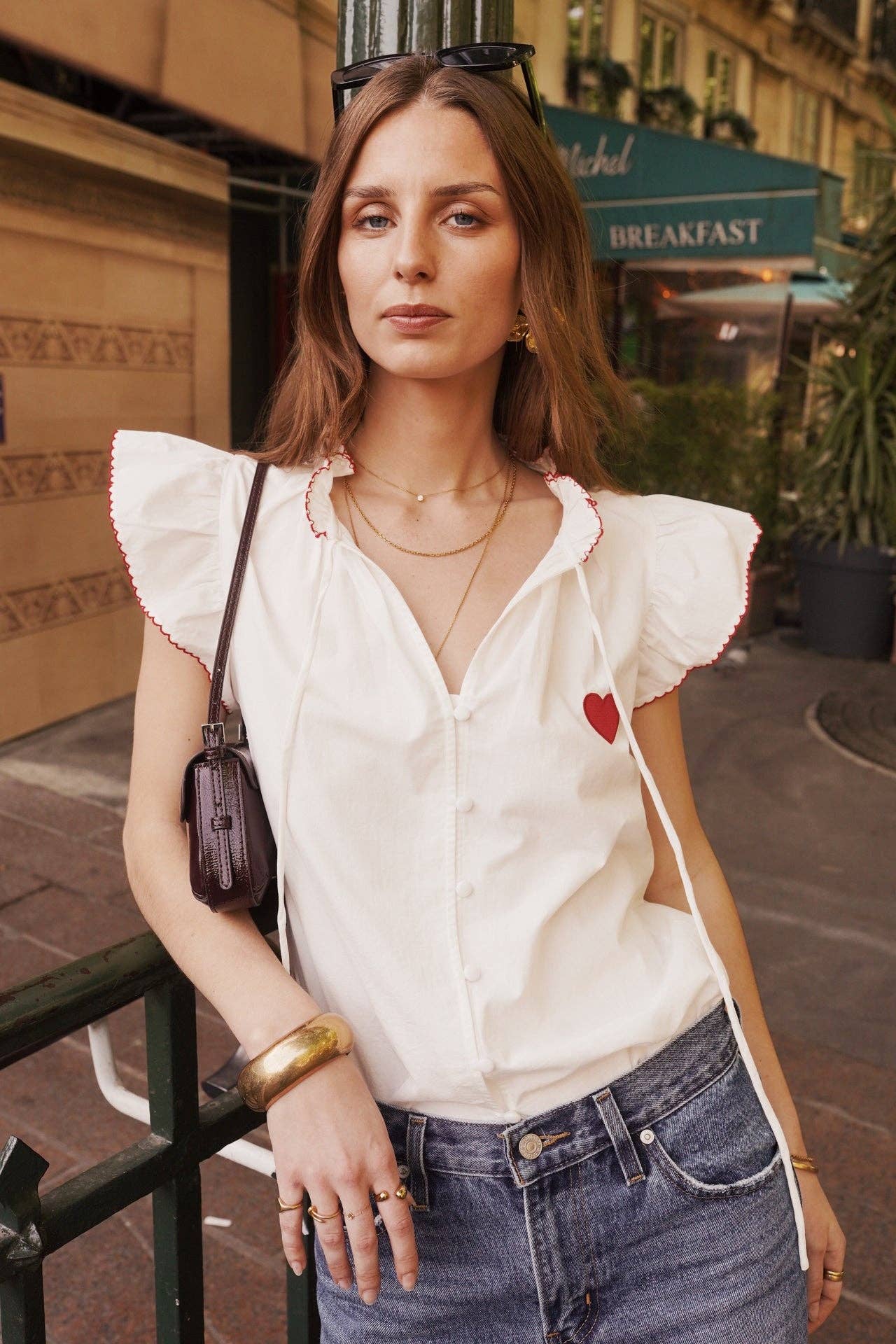 Coeur Cotton Blouse (white)