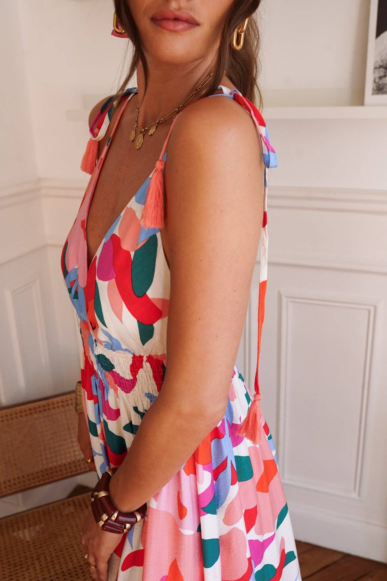 Saria Dress (multi flowers)
