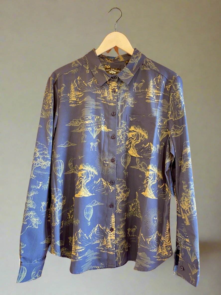 Printed Shirt (Toile Blue)