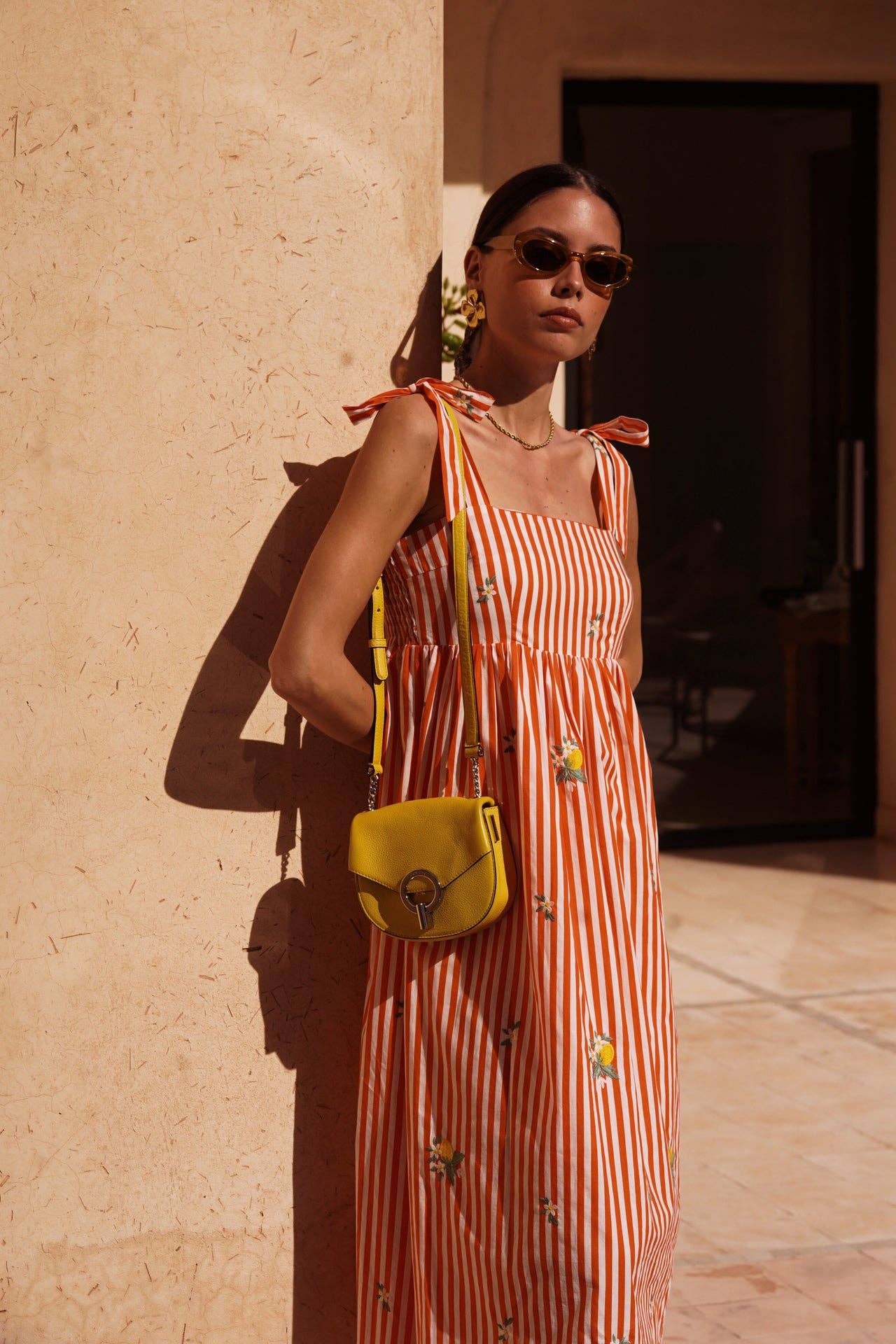 Riviera Midi Dress (red)