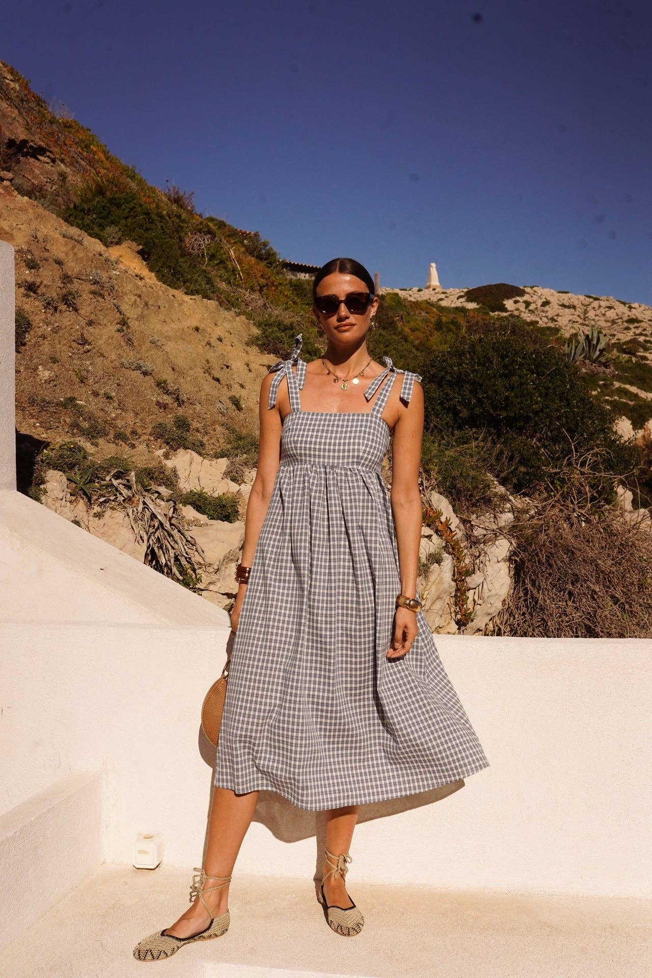 Sundance Dress (checked)