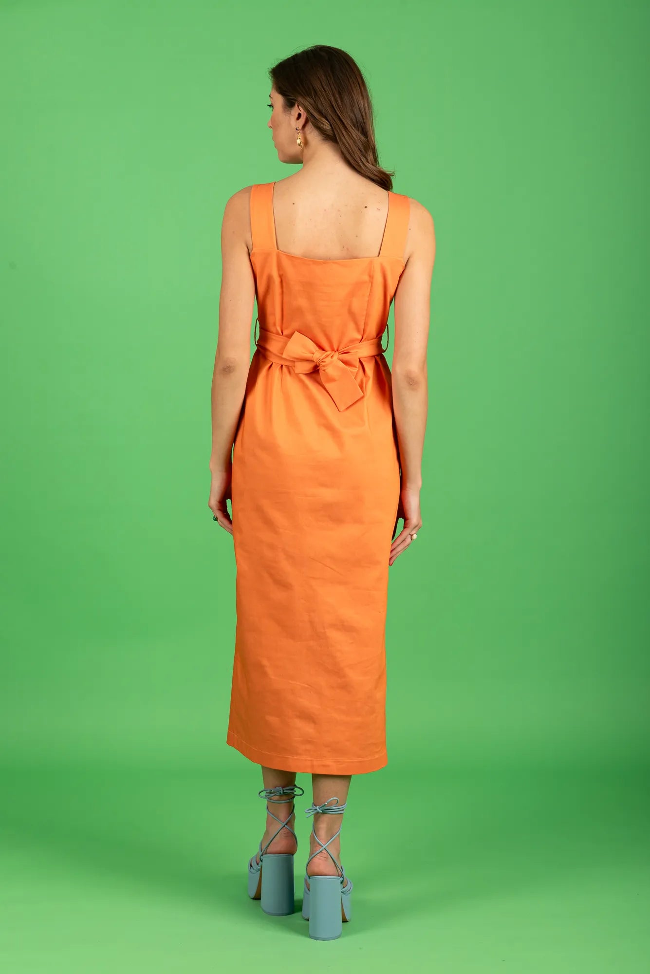 Stephanie Midi Dress (papaya)