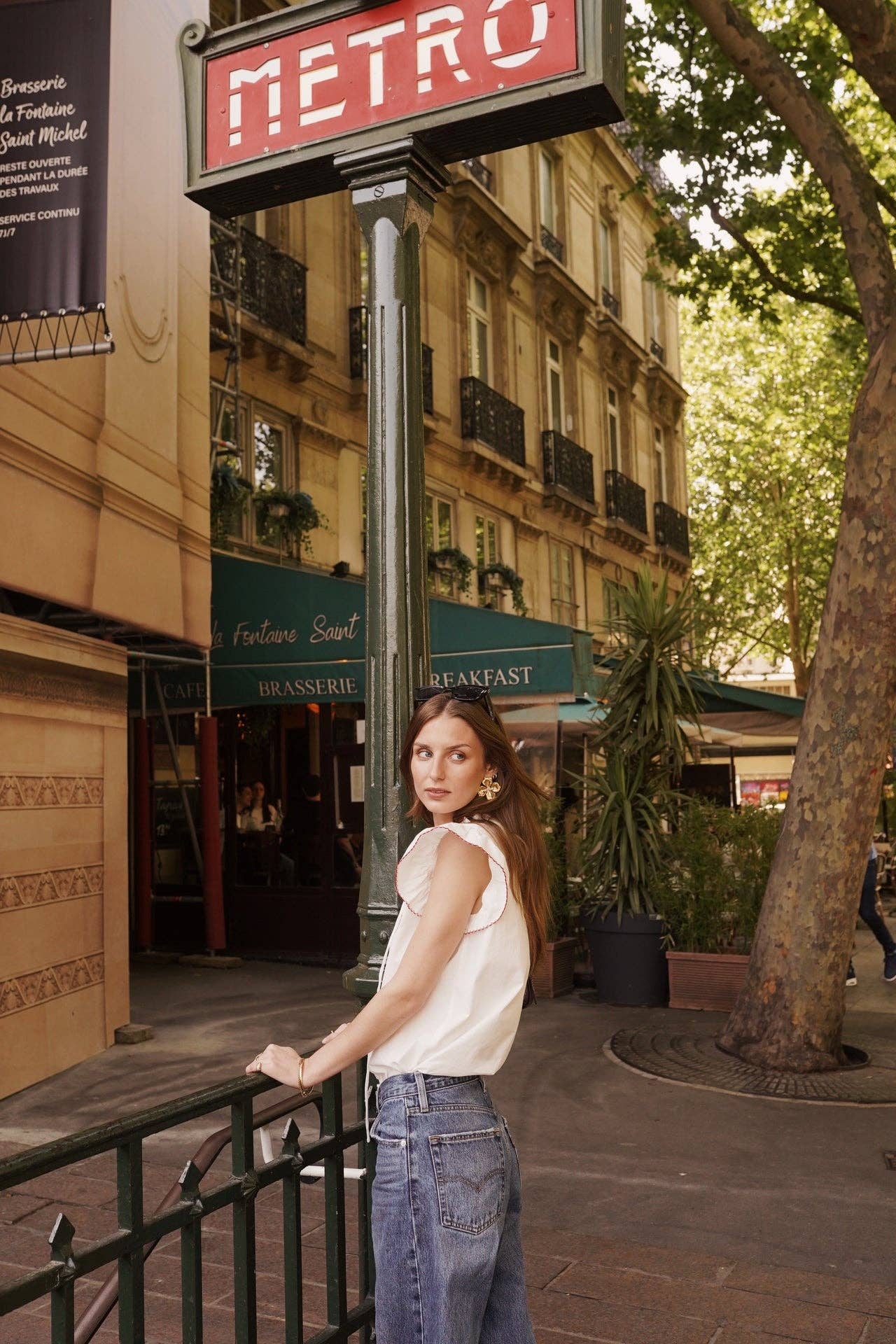 Coeur Cotton Blouse (white)