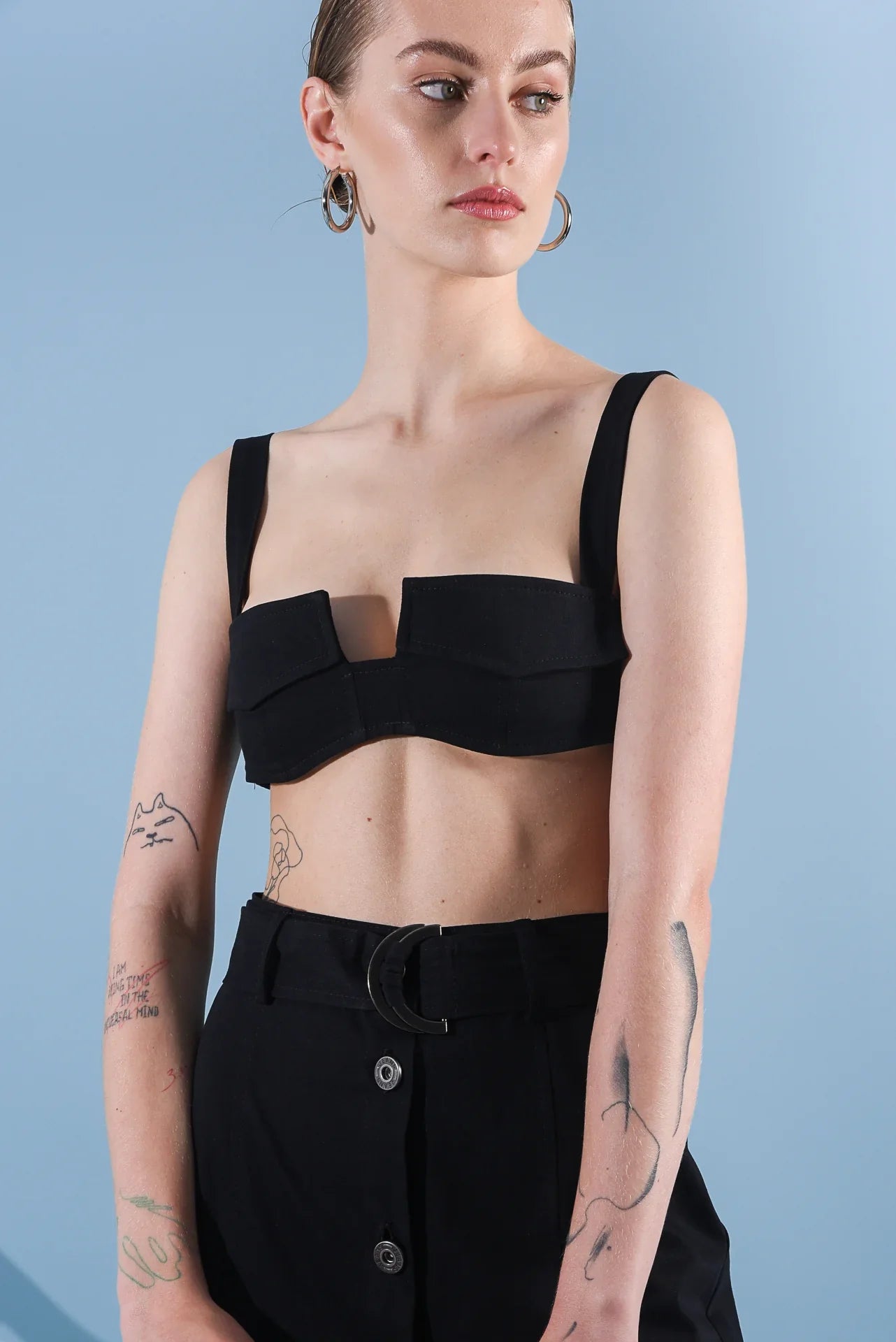 How You Doin Crop Top (black)