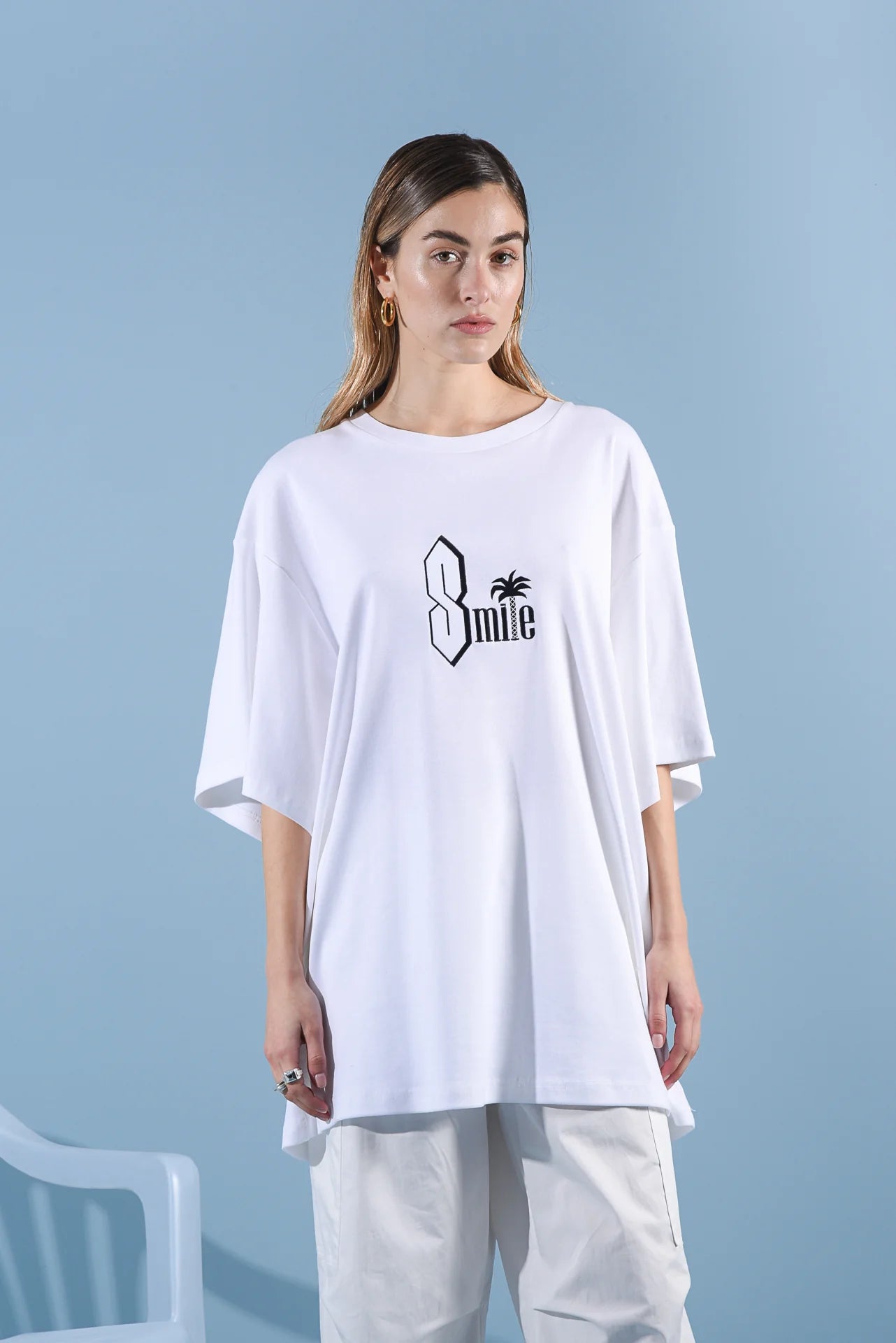 "Smile" T-Shirt (λευκό)