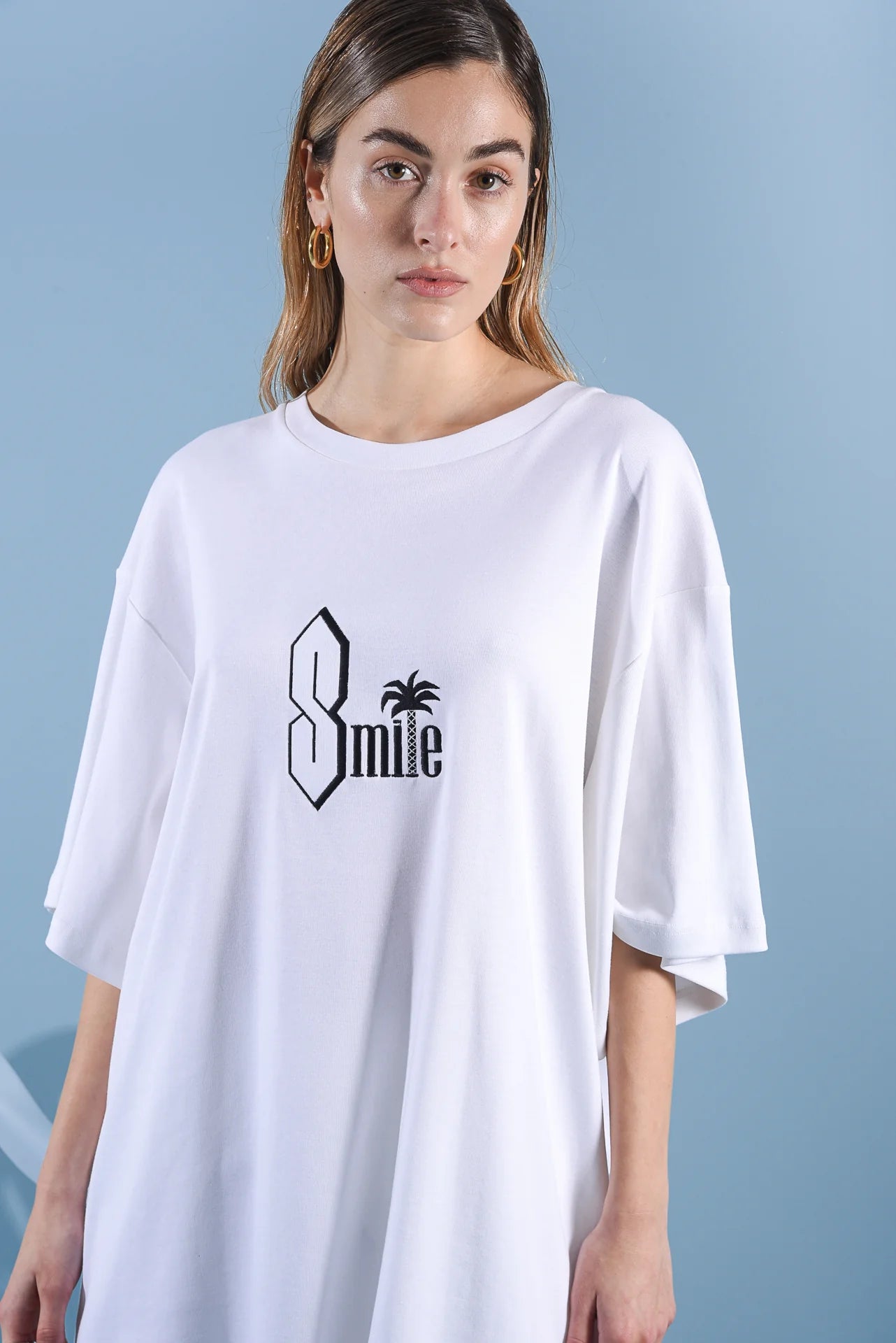 "Smile" T-Shirt (λευκό)