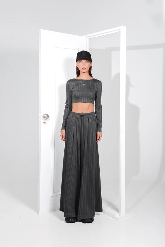 Ahead Wide Pants (Grey)