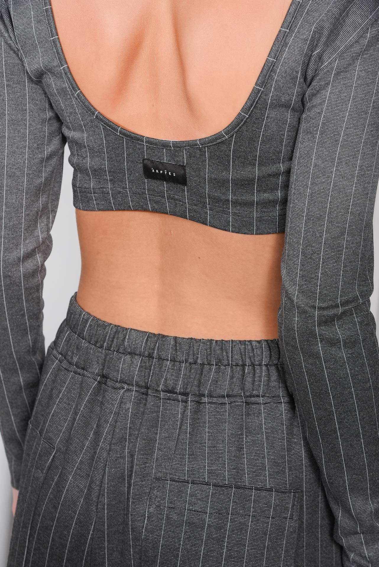 Ahead Crop Top (Grey)