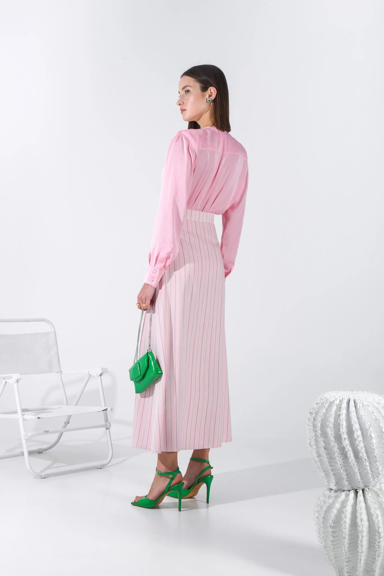 Ross Midi Skirt (pink)