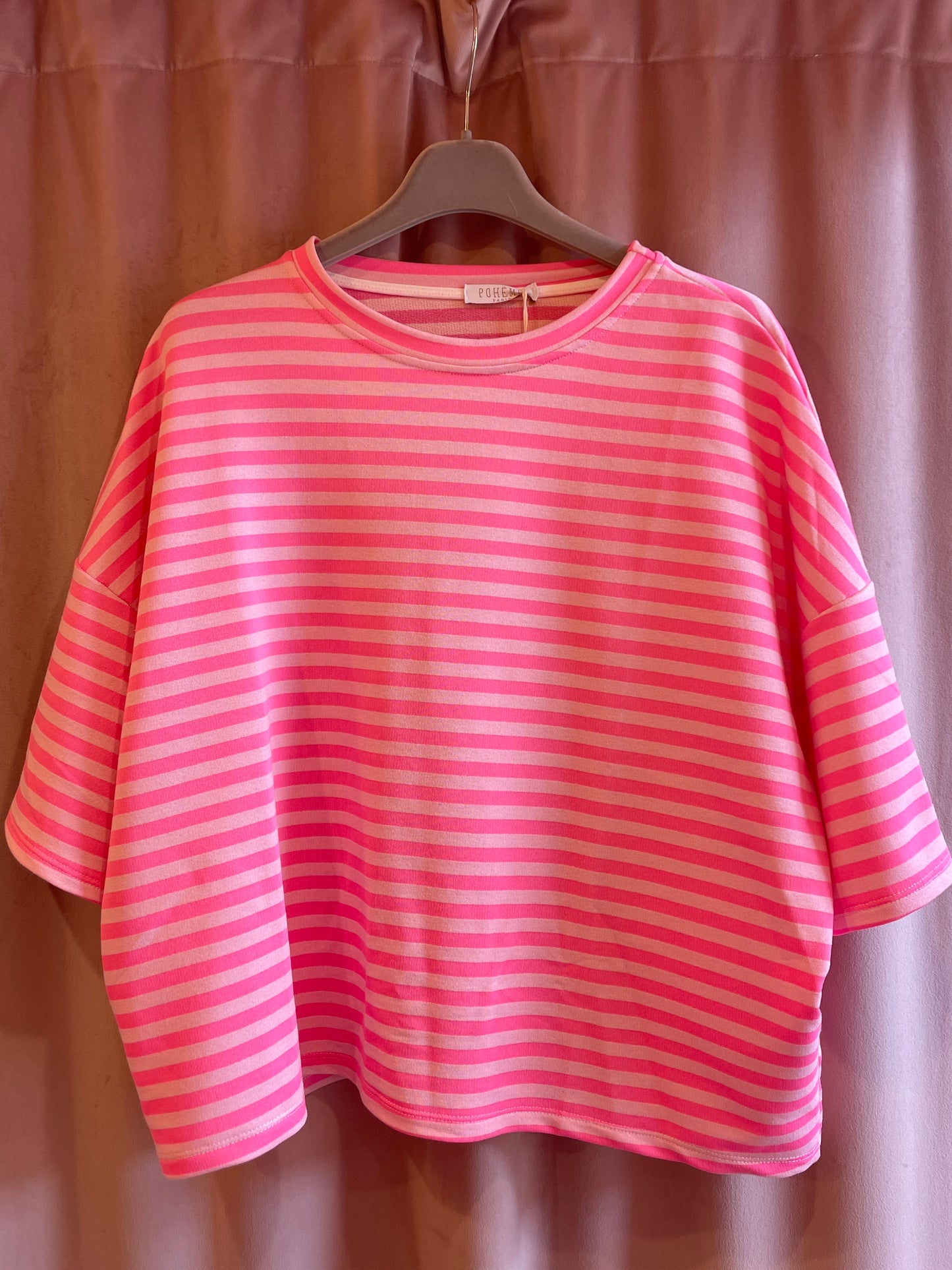 Boxy Cotton T-Shirt (candy juice)