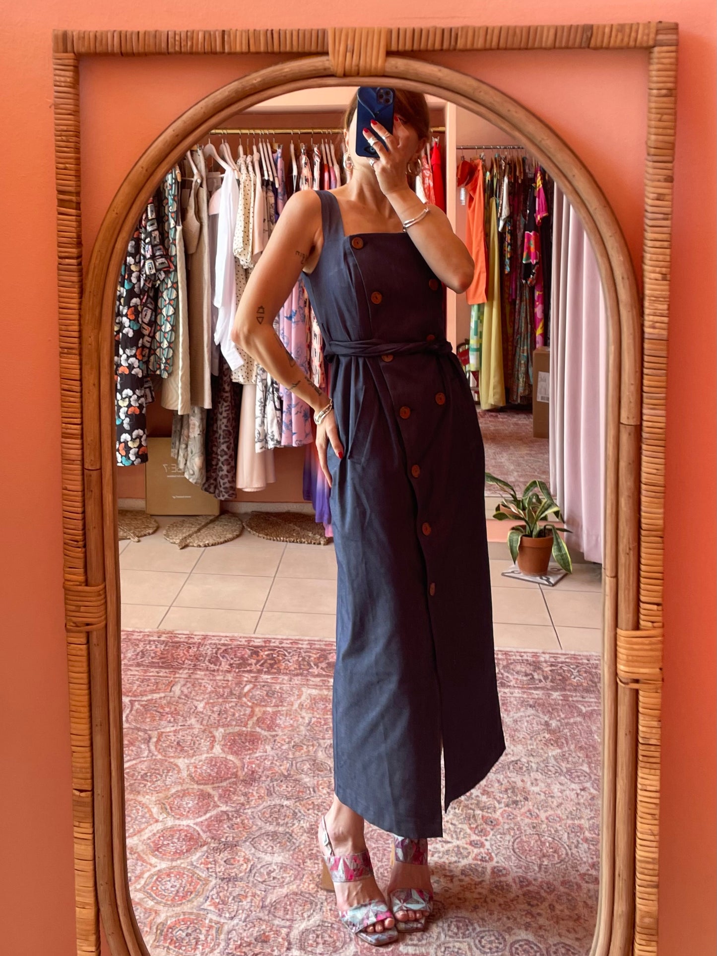 Stephanie Midi Dress (indigo)